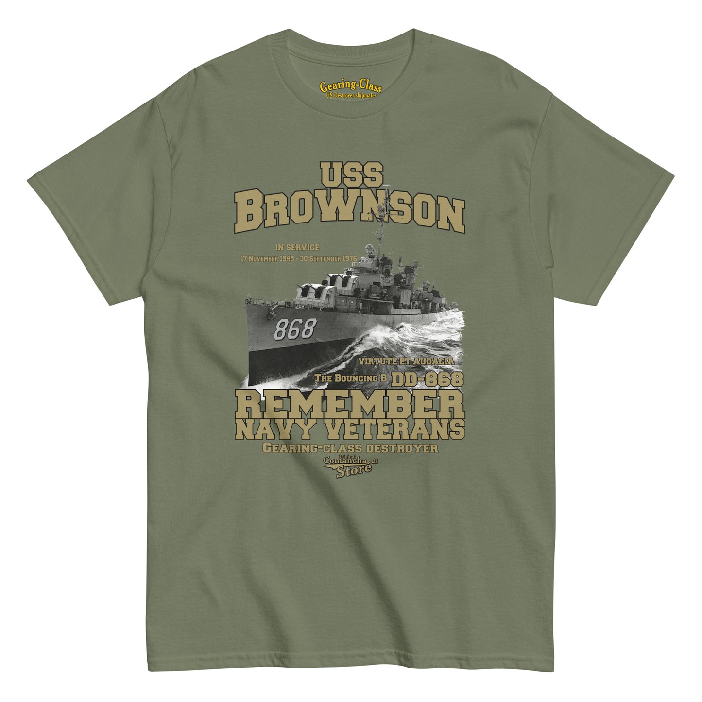 USS Brownson DD-868 Shipmates t-shirt,