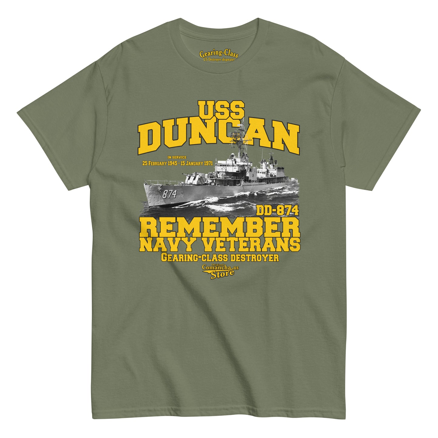 USS Duncan DD-874 tee