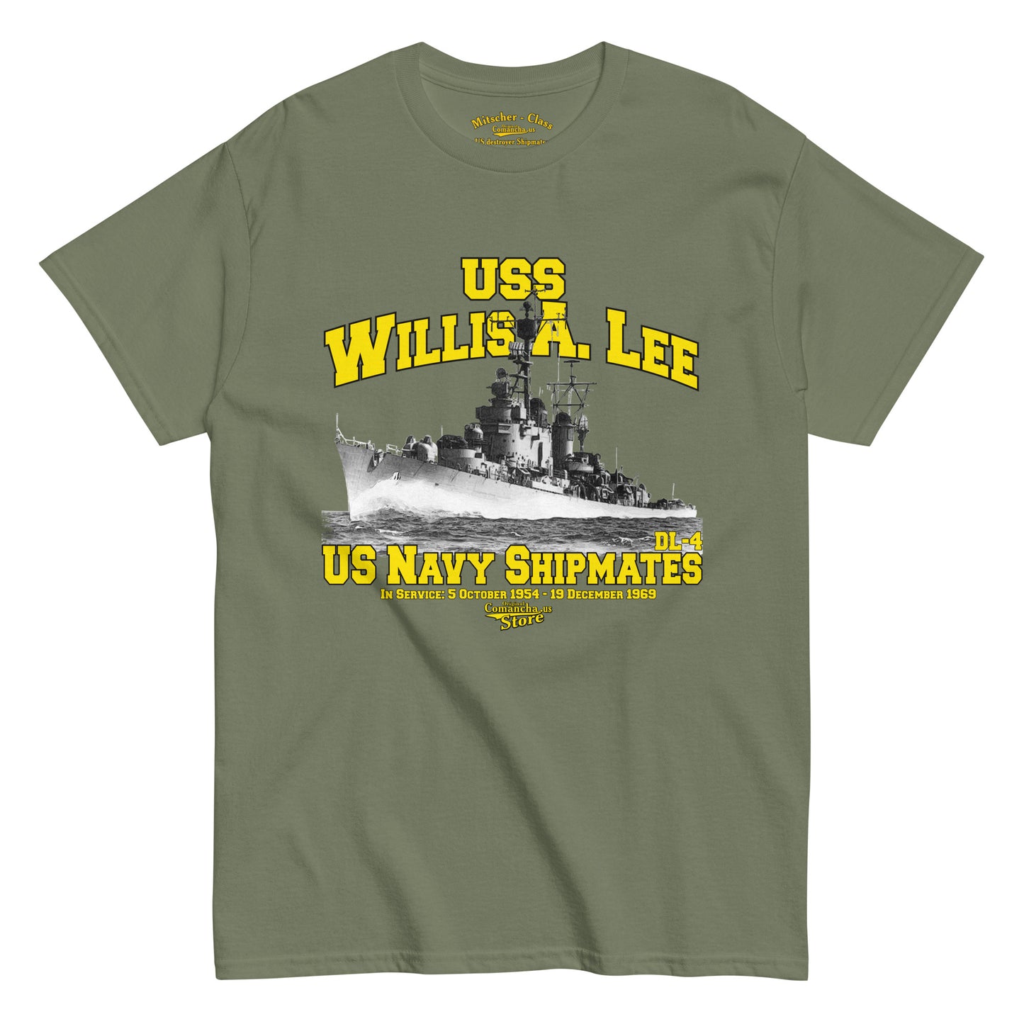 USS Willis A. Lee DL-4 Destroyer t-shirt