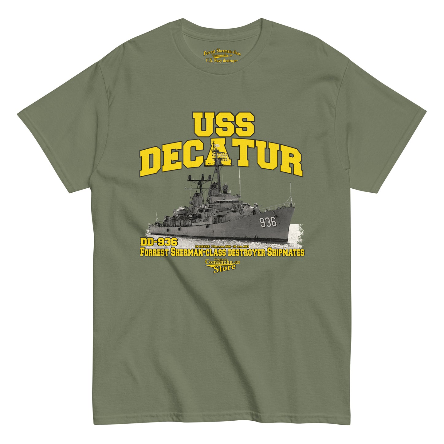 USS Decatur DD-936 t-shirt