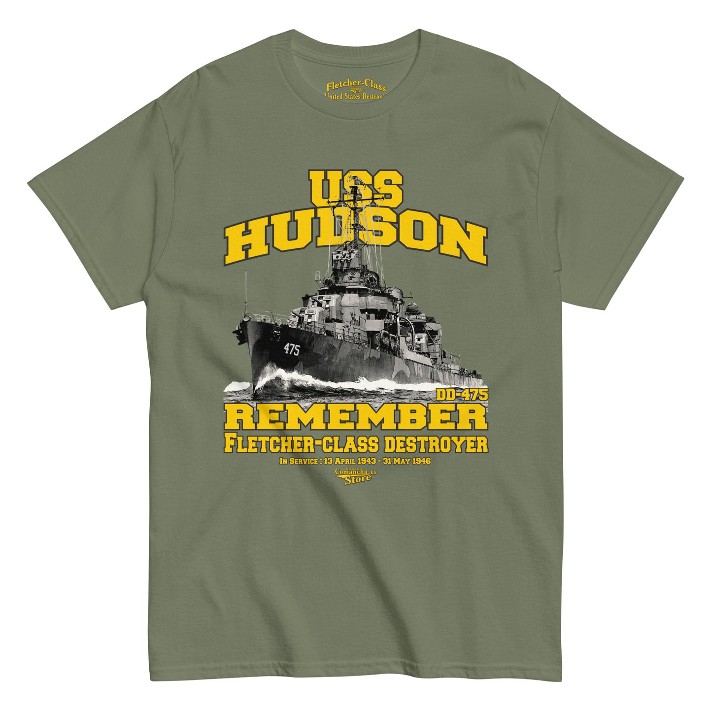 USS Hudson DD-475 T-shirt
