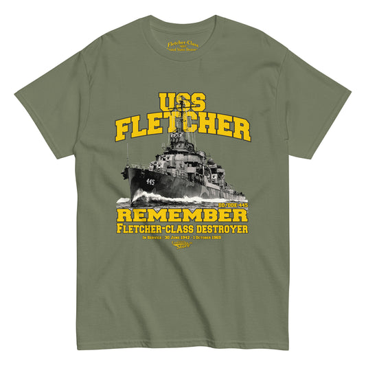 USS Fletcher DD/DDE-445 t-shirt