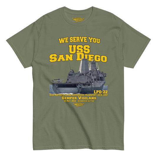 USS San Diego LPD-22 t-shirt