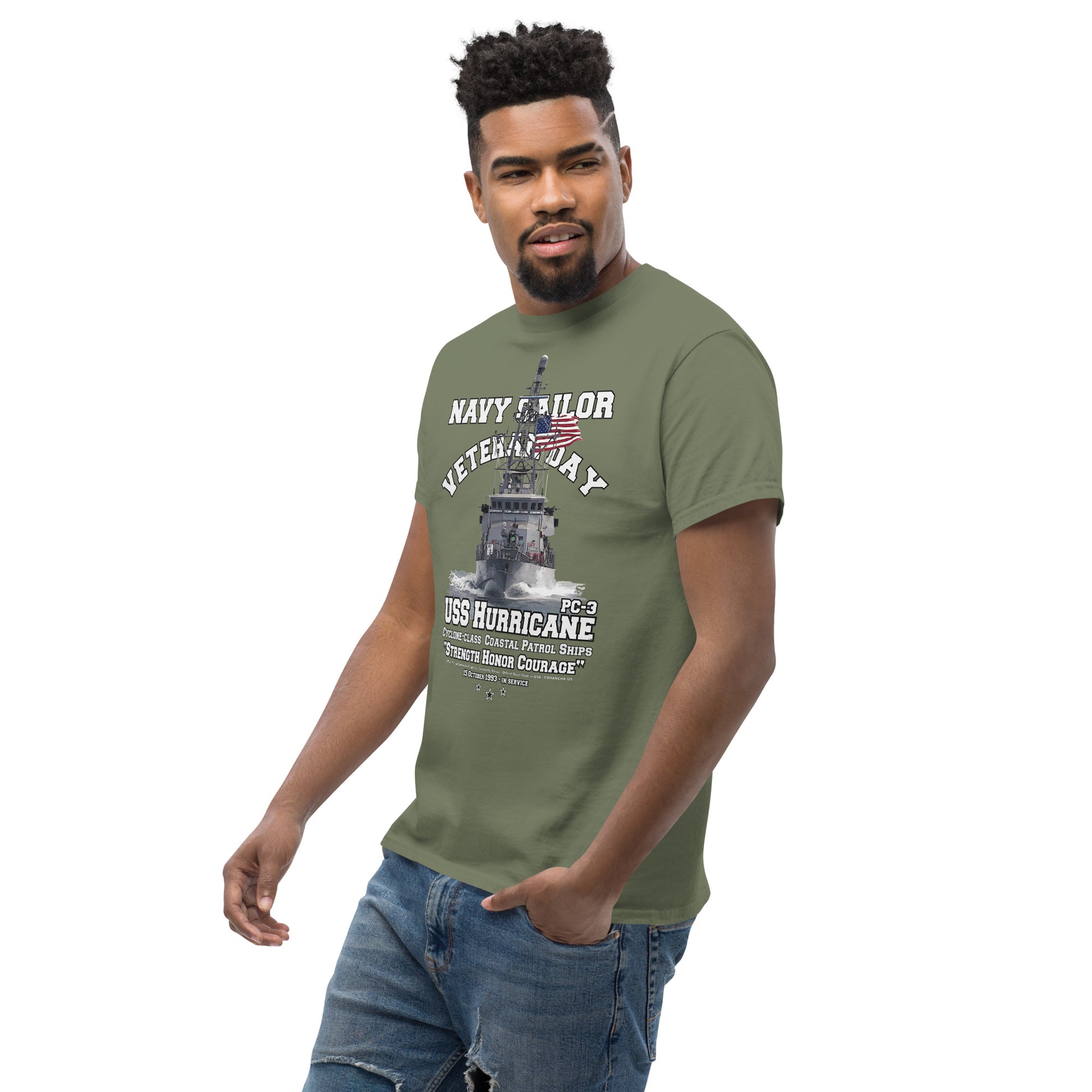 USS HURRICANE PC-3 t-shirt, USS HURRICANE PC-3 veterans tee, Patrol Ship Veterans tee,USS HURRICANE PC-3 Patrol Ship Veterans T-shirt, US Patrol Ship Tees, Comancha T-shirt,