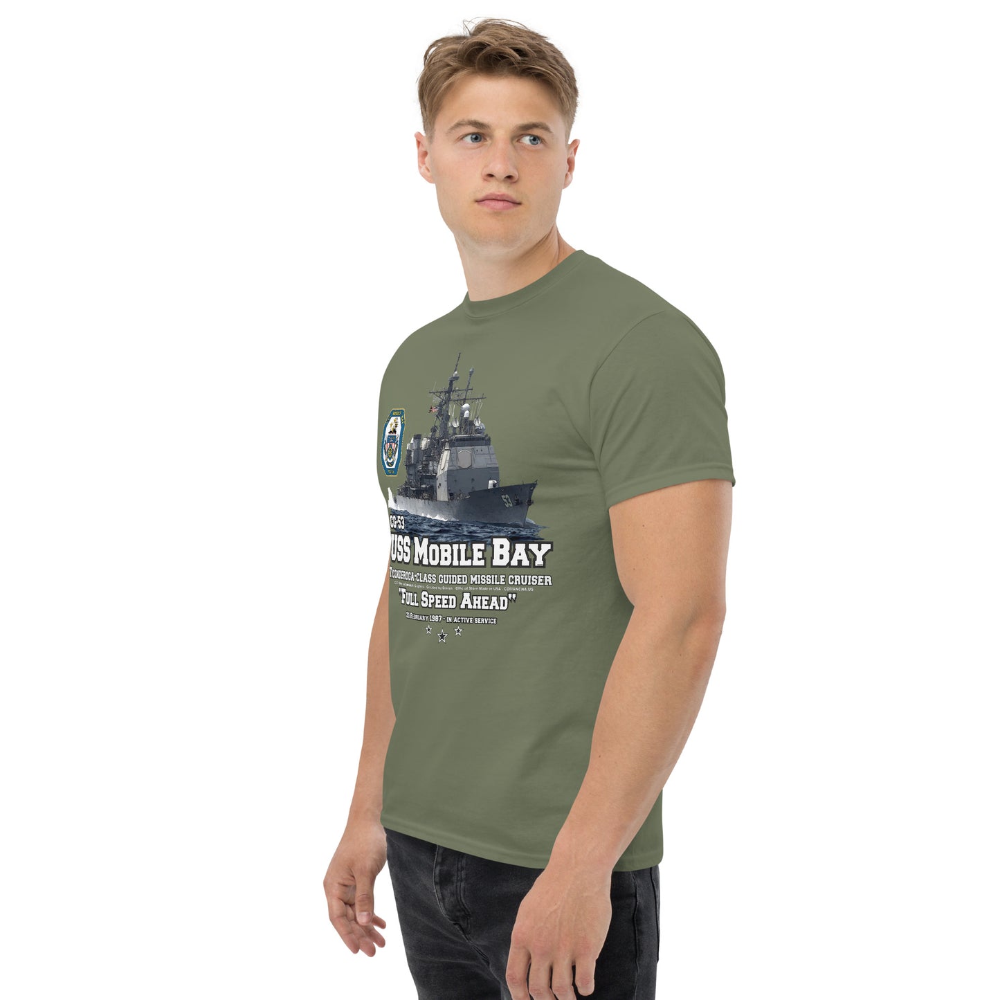 USS MOBILE BAY t-shirt, USS MOBILE BAY Cruiser T-shirt, USS MOBILE BAY CG-53 tee, US Navy Cruiser Veterans T-shirt,