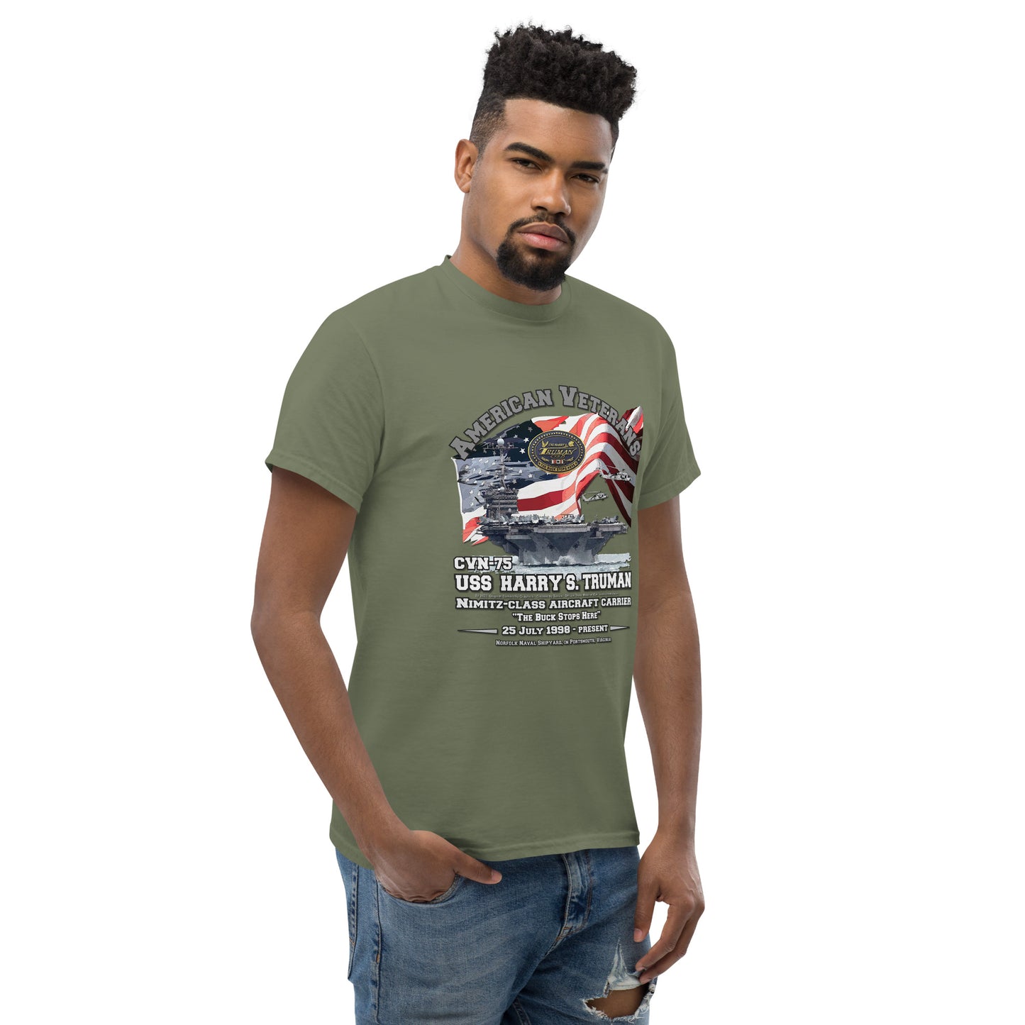 USS HARRY TRUMAN CVN-75 Aircraft Carrier Veterans Classic T-shirt, Comancha.us, USS HARRY TRUMAN CVN-75 t-shirt, Aircraft Carrier t-shirt, Veterans Classic T-shirt, Comancha.us, Navy T-Shirt,Navy ship tee,