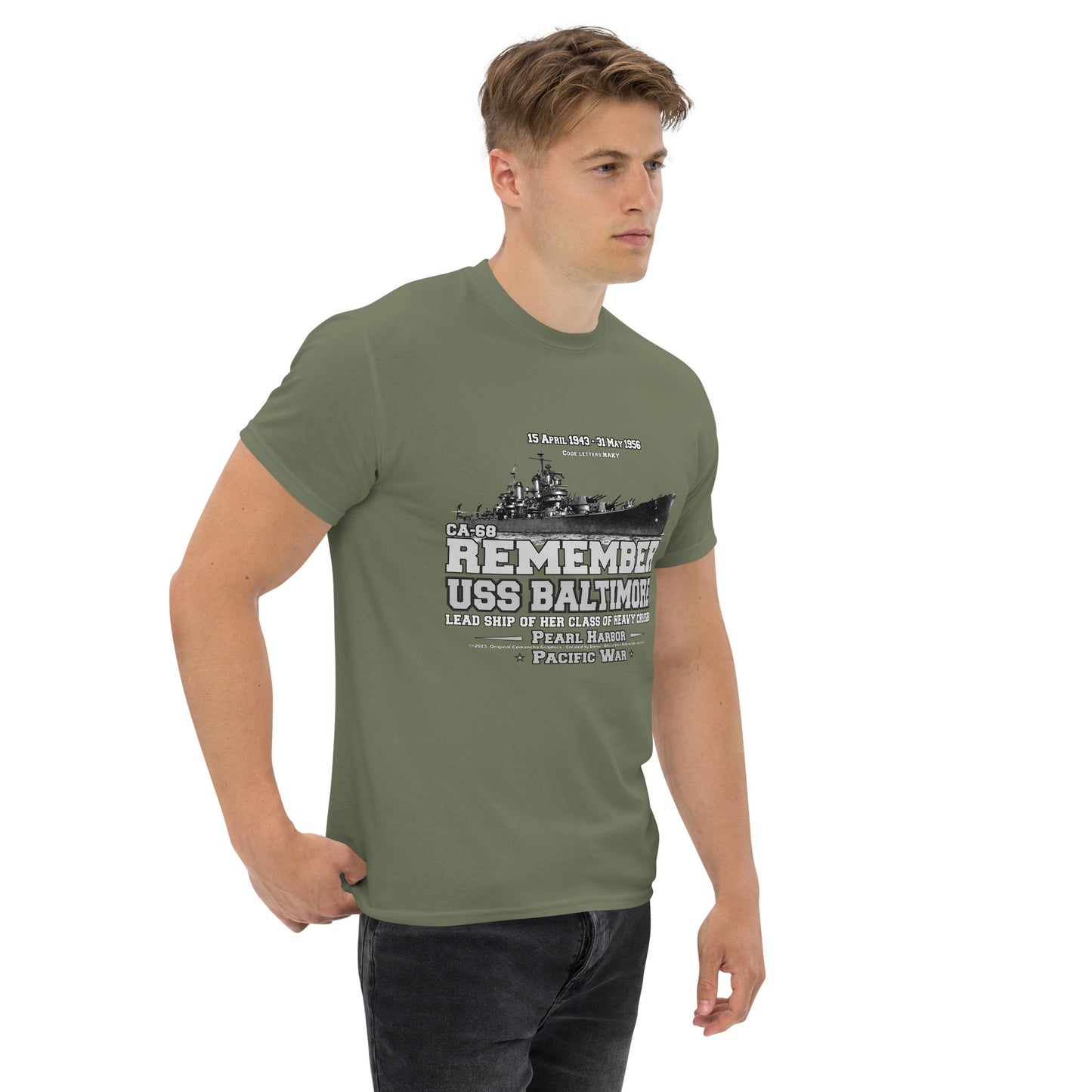 USS BALTIMORE CA-38 t-shirt, USS BALTIMORE t-shirt, Heavy Cruiser Veterans T-shirt, Comancha Navy Tees, us navy t-shirt,
