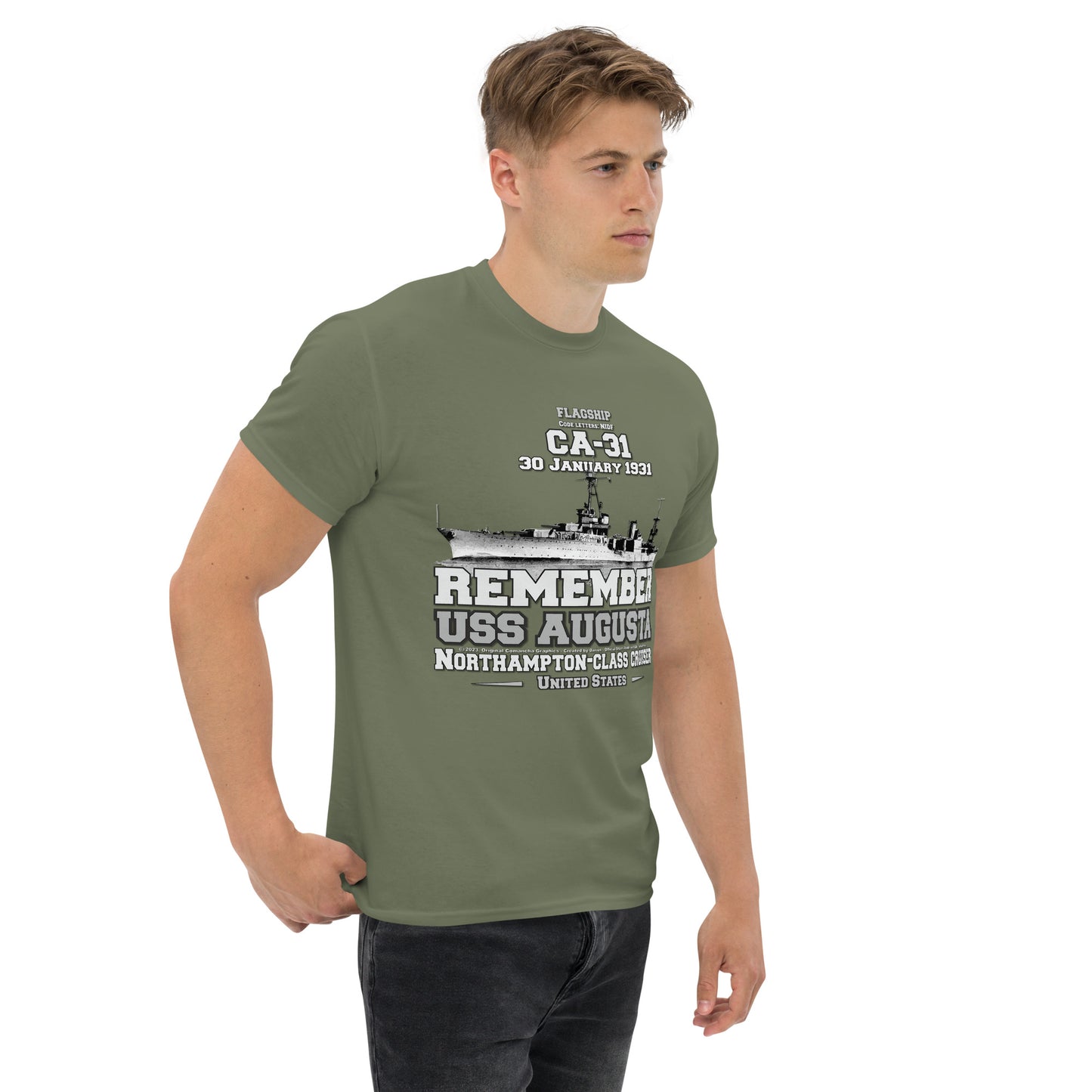 USS AUGUSTA veterans t-shirt,USS AUGUSTA CA-31 t-shirt, Heavy Cruiser Veterans T-shirt, USS AUGUSTA VETERANS TEE, comancha t-shirt, us navy t-shirt,