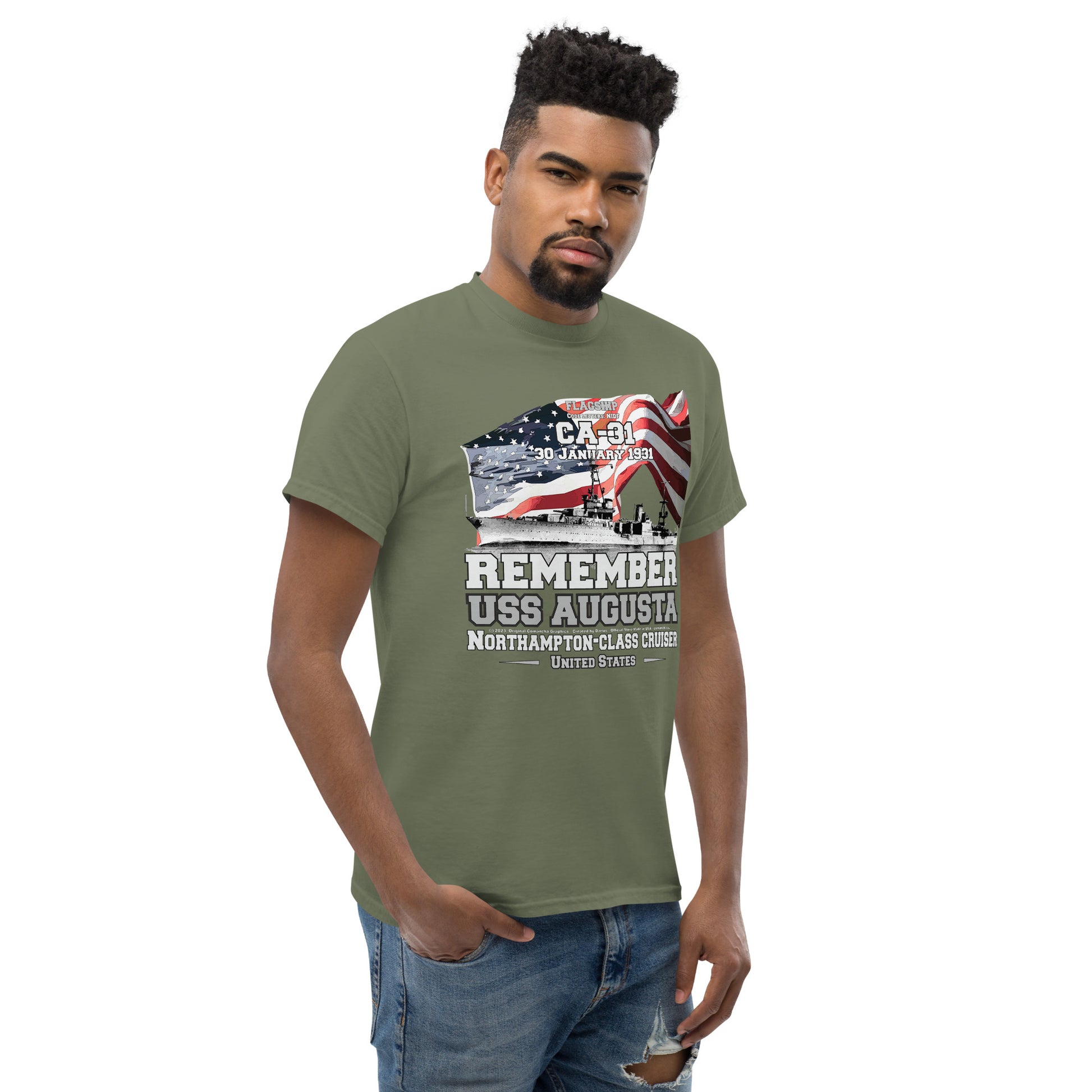 USS AUGUSTA veterans t-shirt,USS AUGUSTA CA-31 t-shirt, Heavy Cruiser Veterans T-shirt, USS AUGUSTA VETERANS TEE, comancha t-shirt, us navy t-shirt,