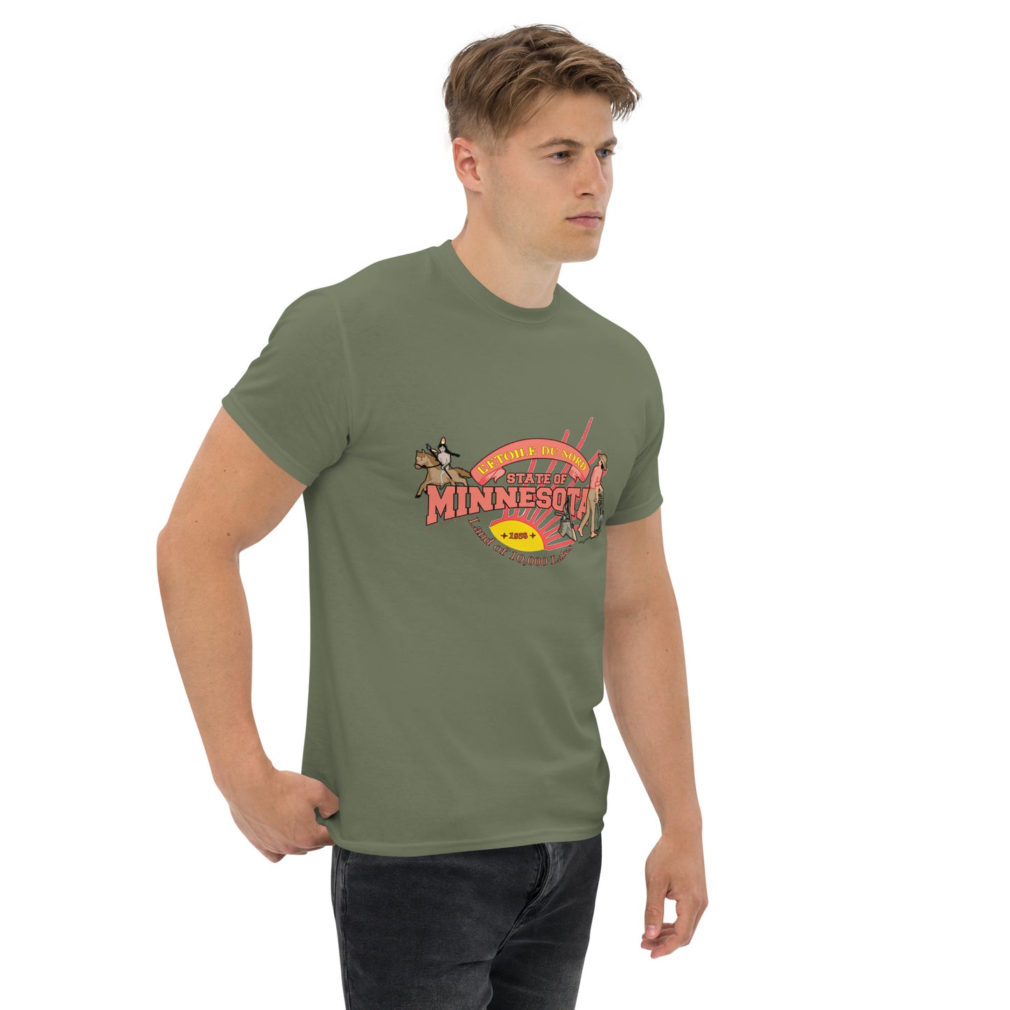 Minnesota tee, Minnesota USA T-shirt,Minnesota State T-Shirt, Comancha Graphics,