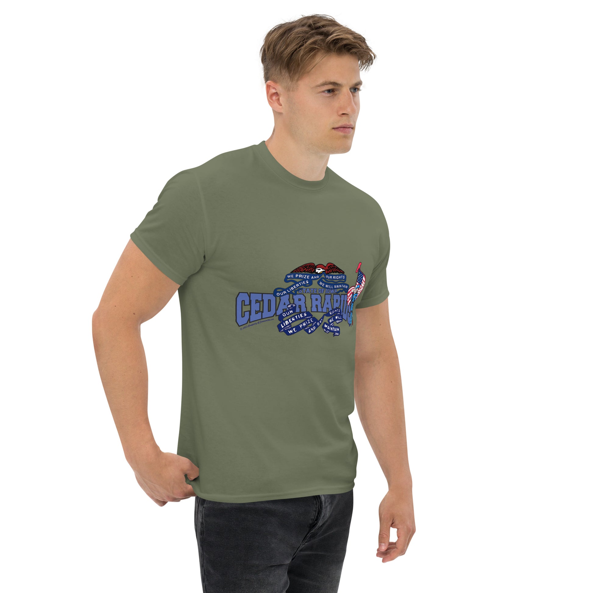 Cedar Rapids t-shirt, Iowa T-shirt Comancha Graphics,