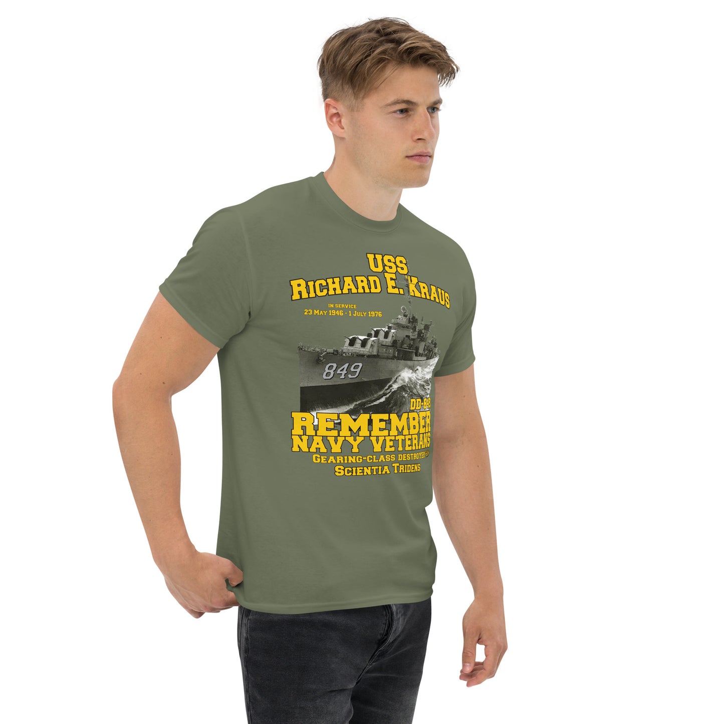 USS Richard E. Kraus DD-849 Destroyer t-shirt
