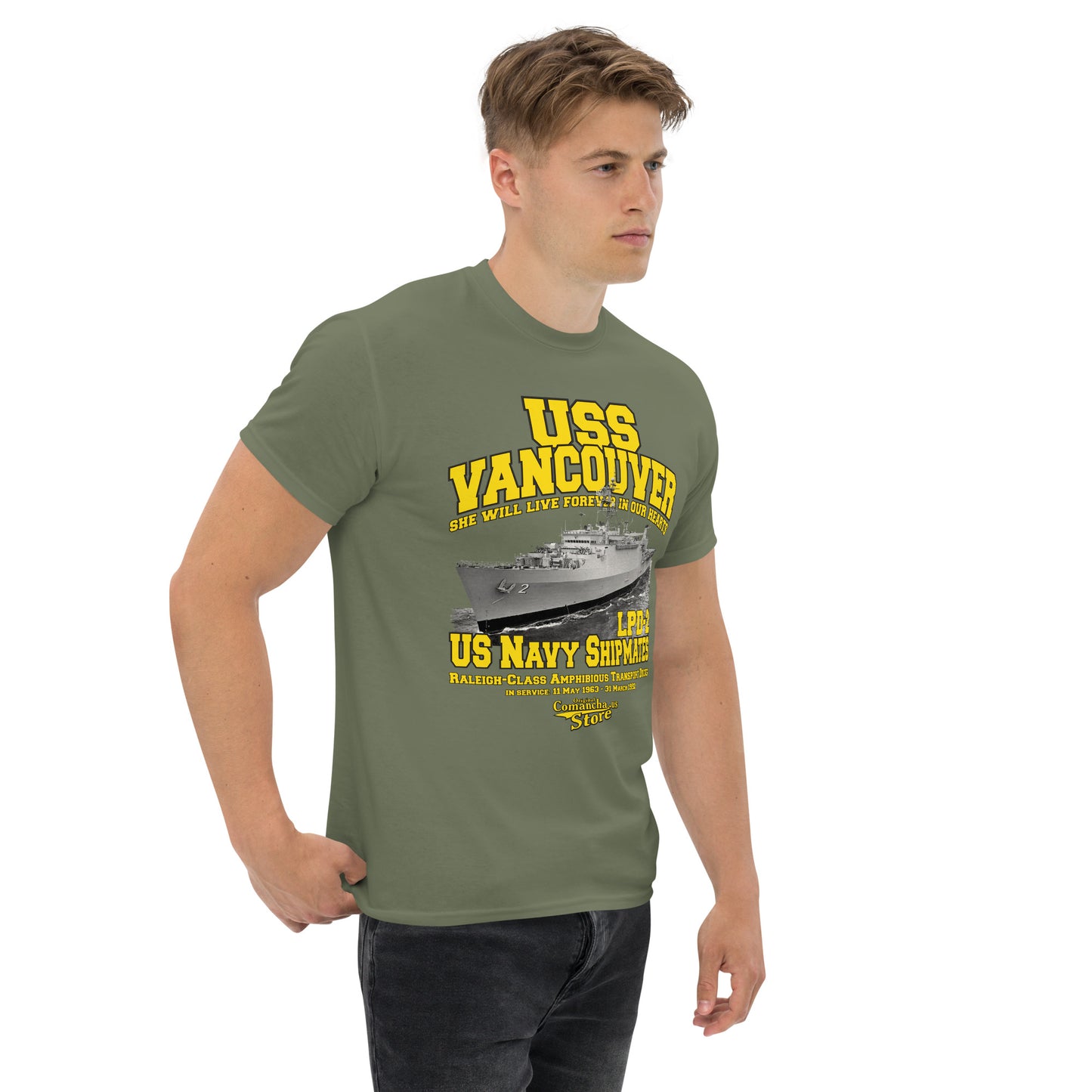 USS Vancouver LPD-2 Navy Shipmates T-shirt,