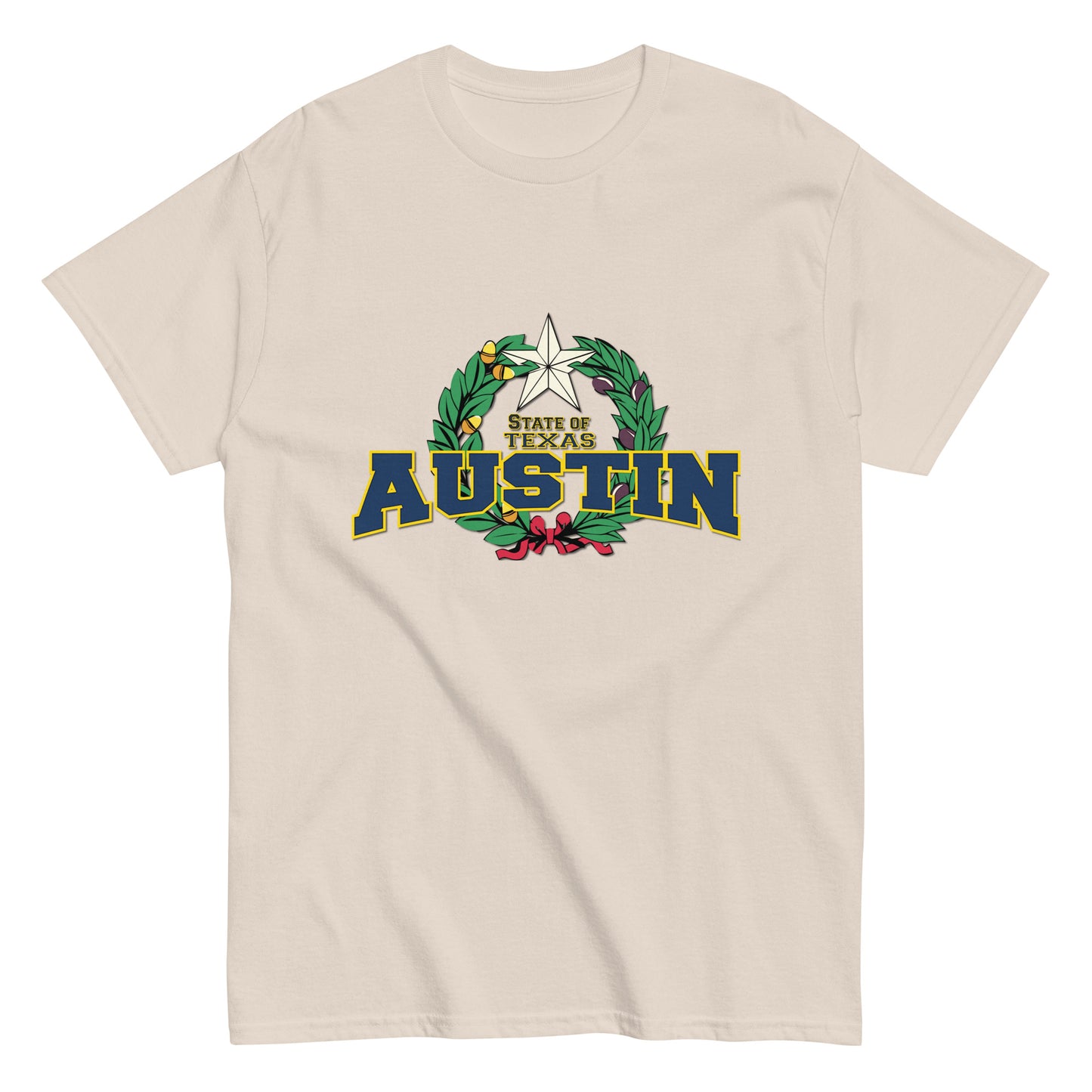 Austin - Texas state, T-Shirt Comancha.us,Austin - Texas State classic tee