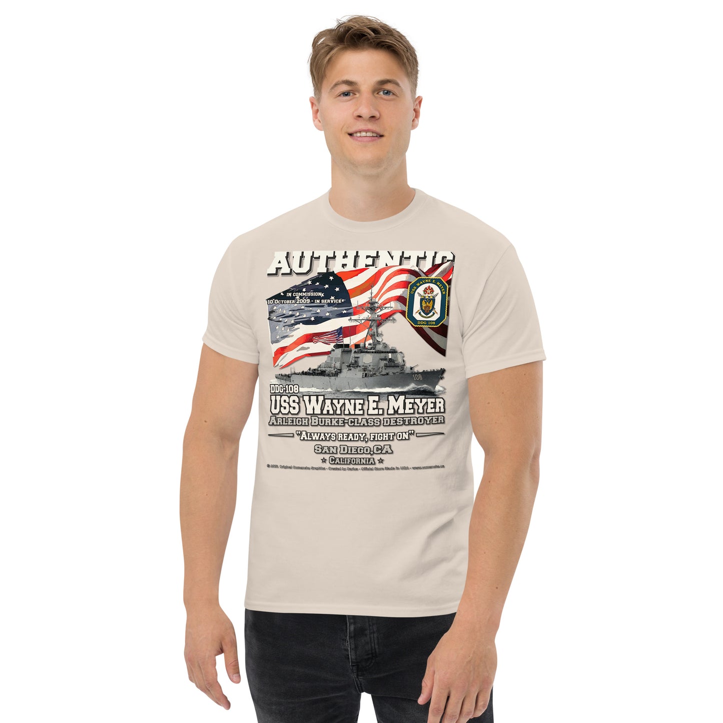 USS Wayne Meyer DDG-108 Destroyer t-shirt