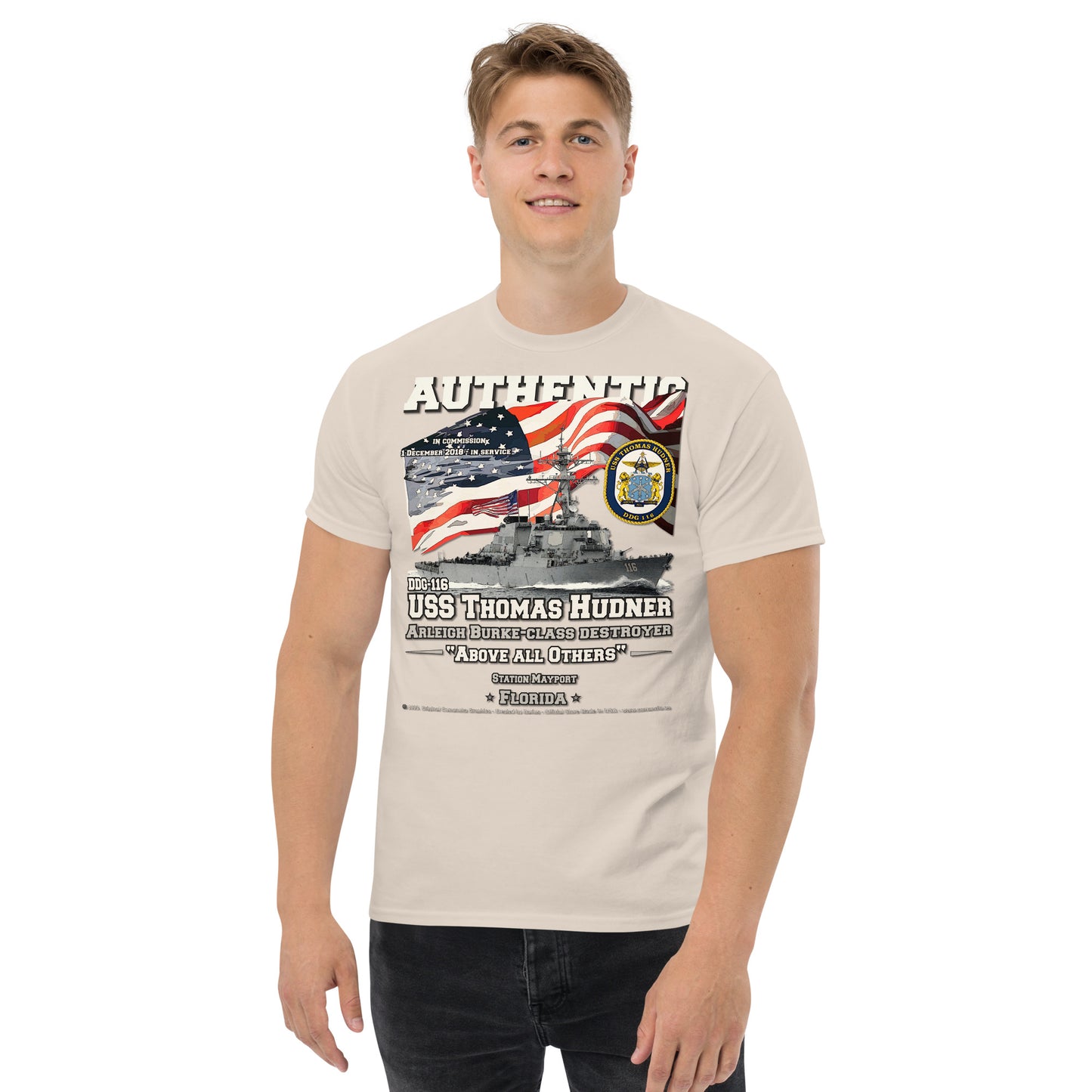 USS THOMAS HUDNER DDG-116 Destroyer t-shirt