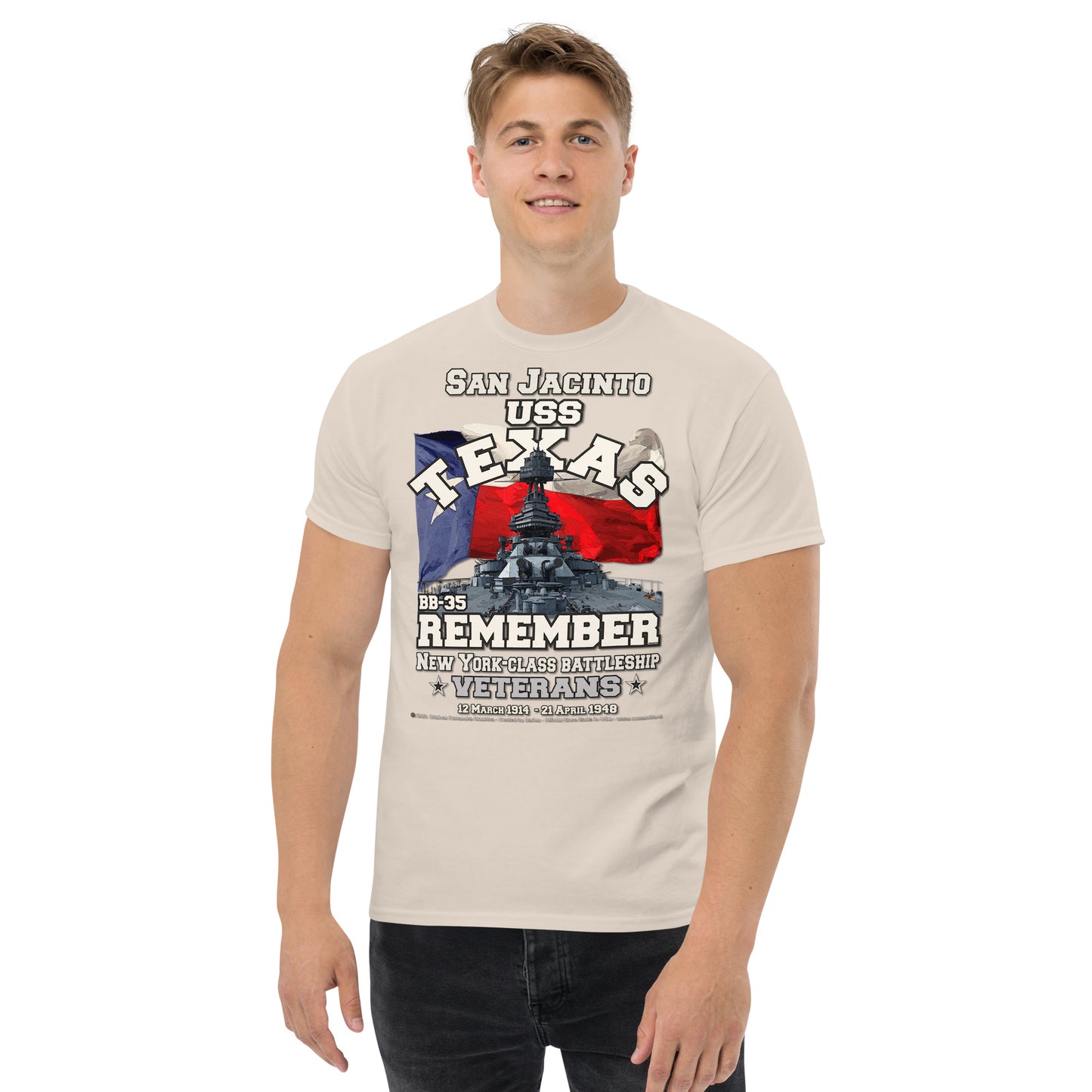 USS TEXAS BB-35 Battleship Veterans t-shirt