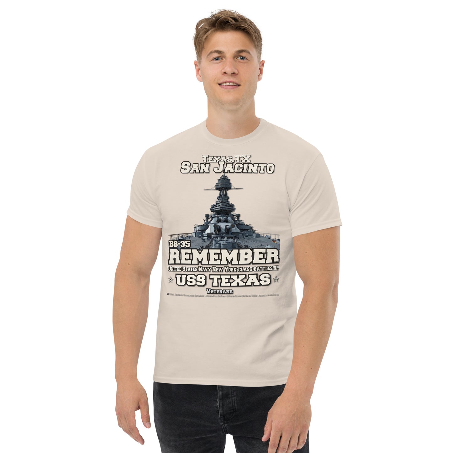 Remember USS TEXAS BB-35 Battleship Veterans t-shirt