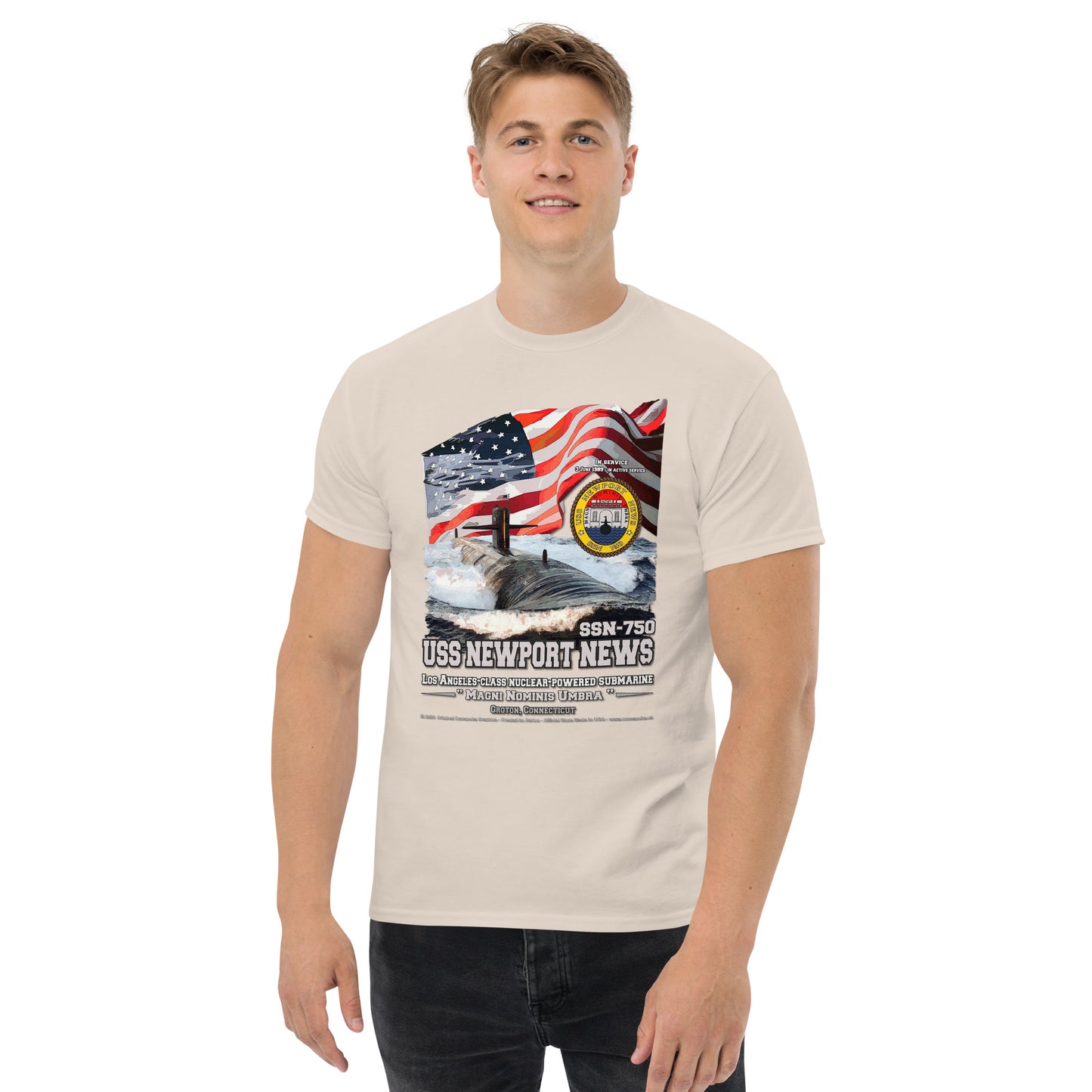 USS NEWPORT NEWS SSN-750 Submarine T-shirt