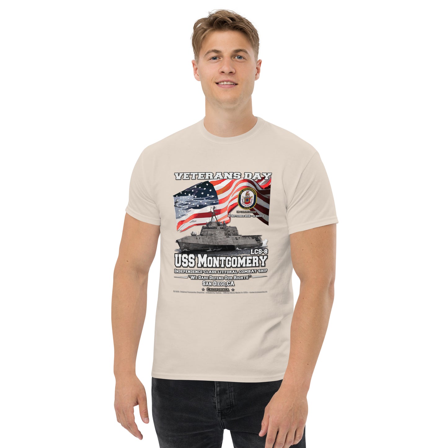 USS MONTGOMERY LCS-8 Littoral Combat Ship Sailor T-Shirt