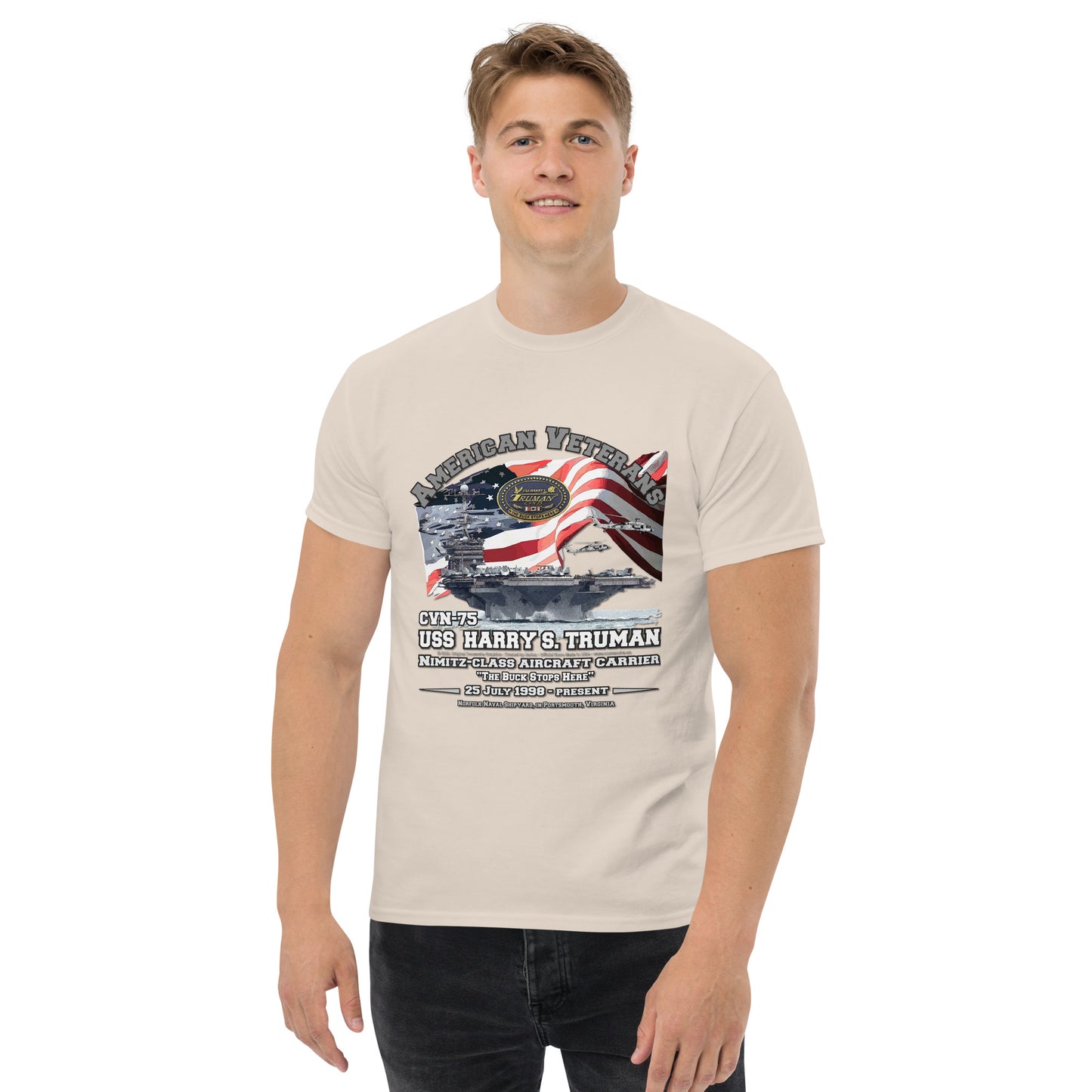 USS HARRY TRUMAN CVN-75 Aircraft Carrier T-shirt