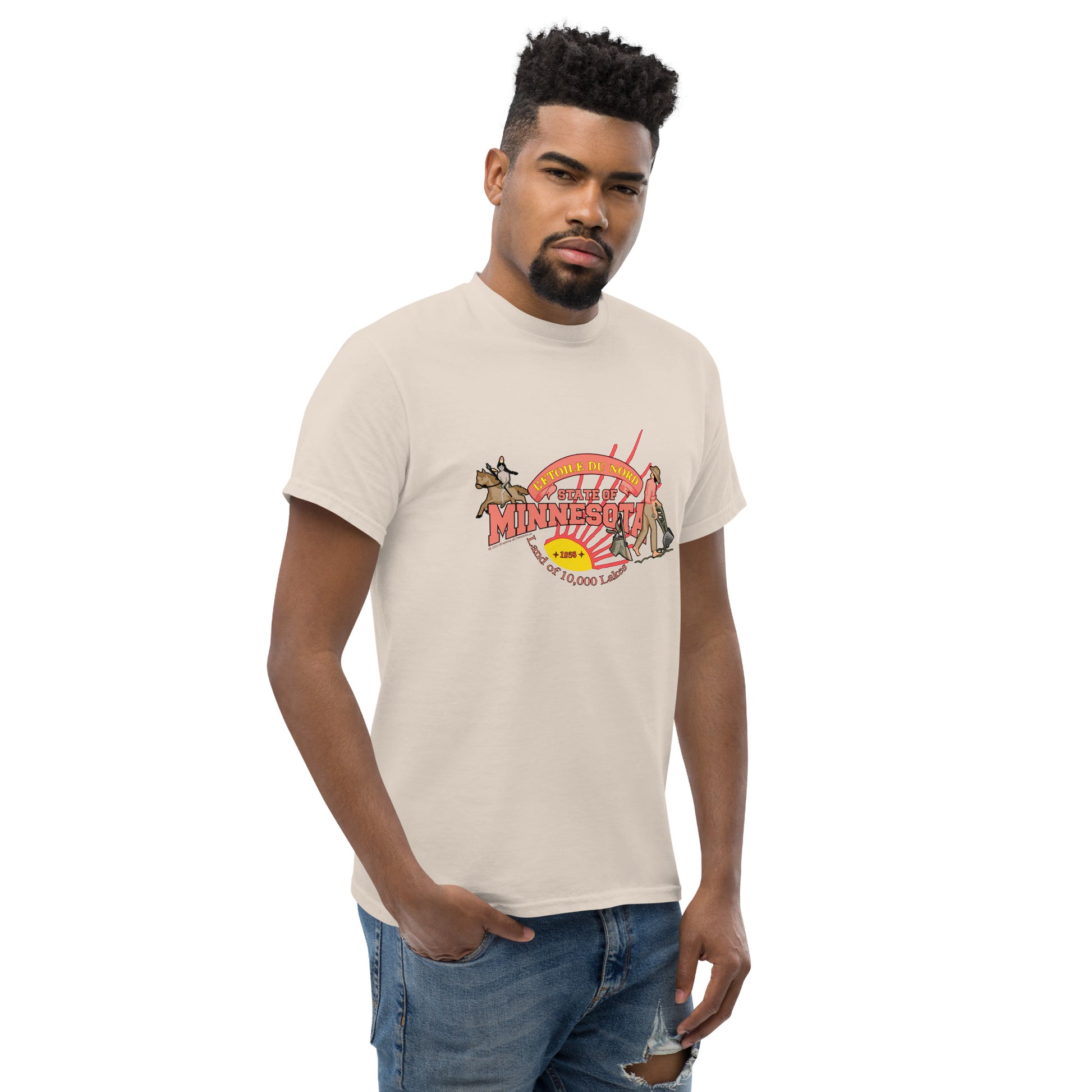 Minnesota tee, Minnesota USA T-shirt,Minnesota State T-Shirt, Comancha Graphics,
