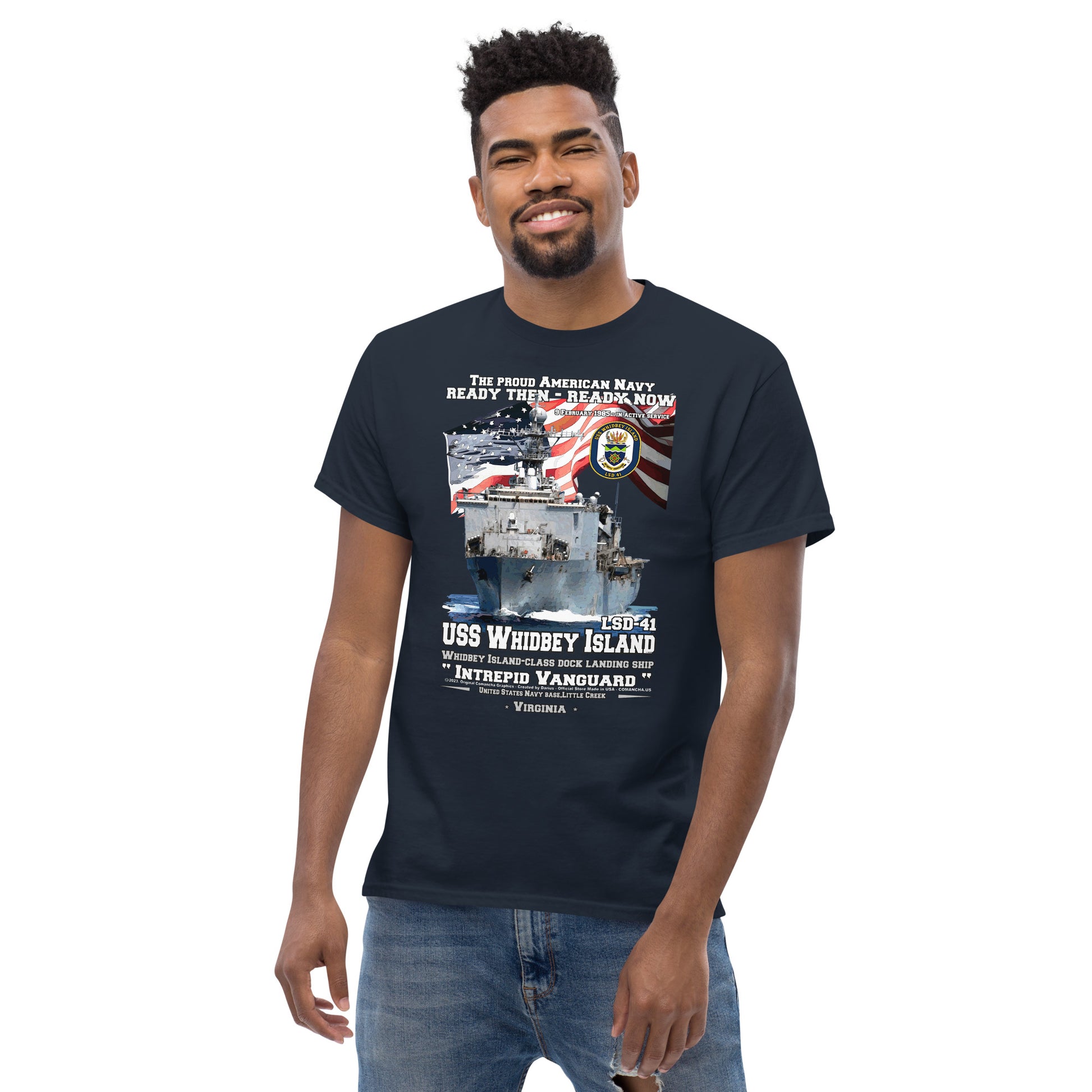 USS WHIDBEY ISLAND tee, US Navy Dock Landing Ship Veterans T-shirt, USS WHIDBEY ISLAND LSD-41 T-shirt,USS WHIDBEY ISLAND veterans tee,comancha graphics,us navy tees,
