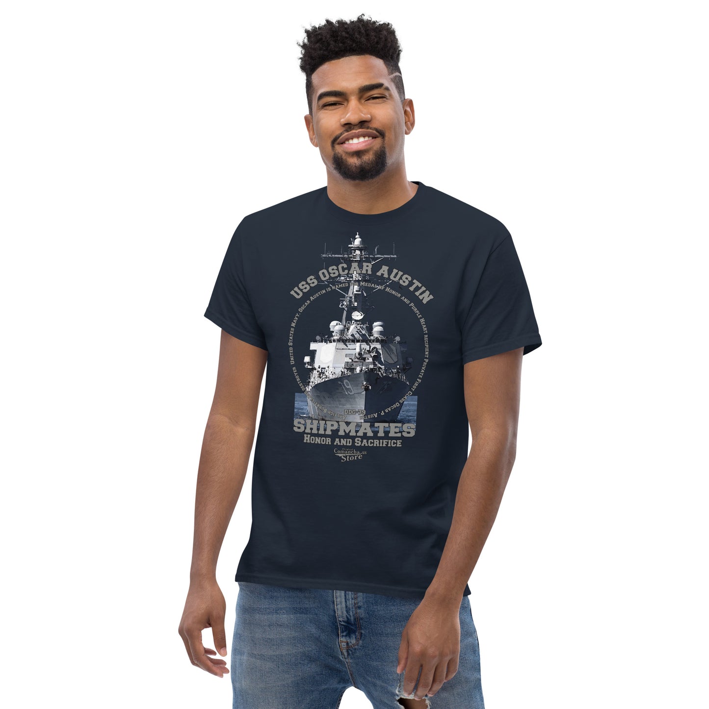 USS Oscar Austin DDG-79 Shipmates T-shirt,