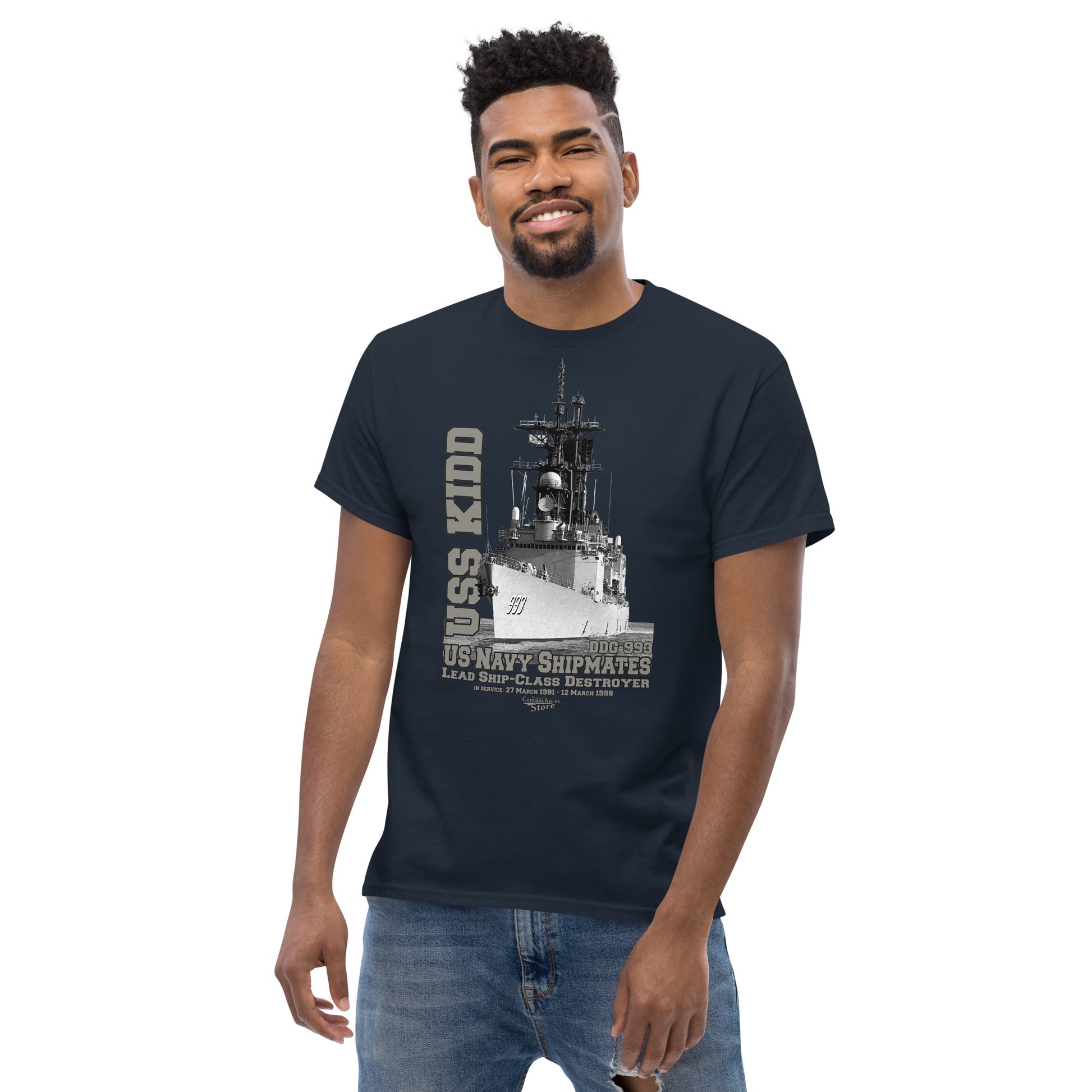 USS Kidd DDG-993 Destroyer tee