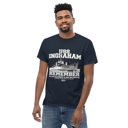 USS Ingraham DD-694 destroyer t-shirt
