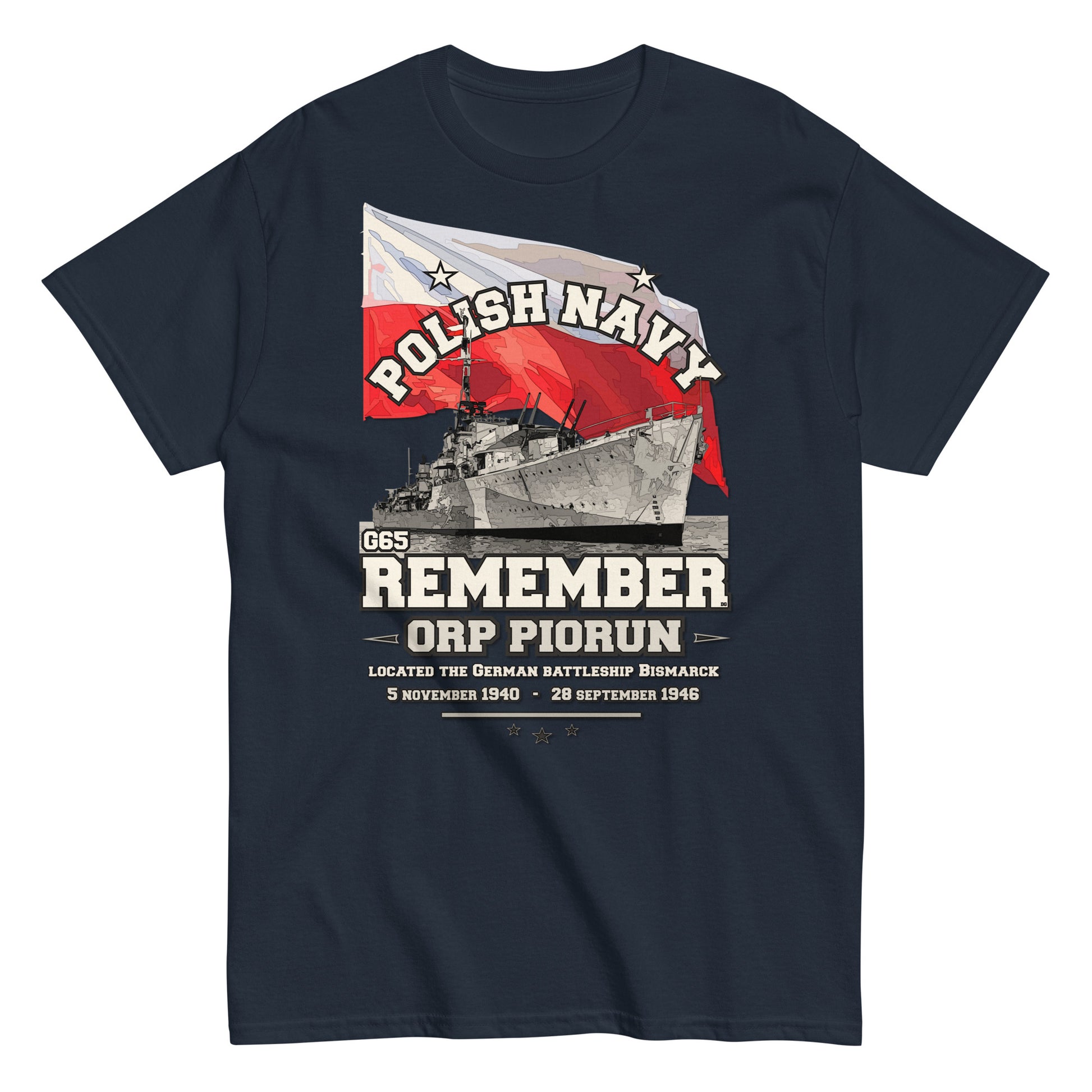 ORP PIORUN Polish Navy, T-Shirt Comancha.us, Comancha Design,
