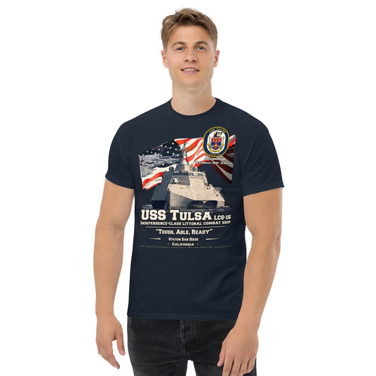 USS TULSA LCS-16 Littoral Combat Ship classic tee, Comancha T-Shirts,