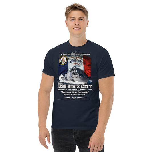 USS SIOUX CITY LCS-11 Littoral Combat Ship Veterans, Comancha T-shirts,
