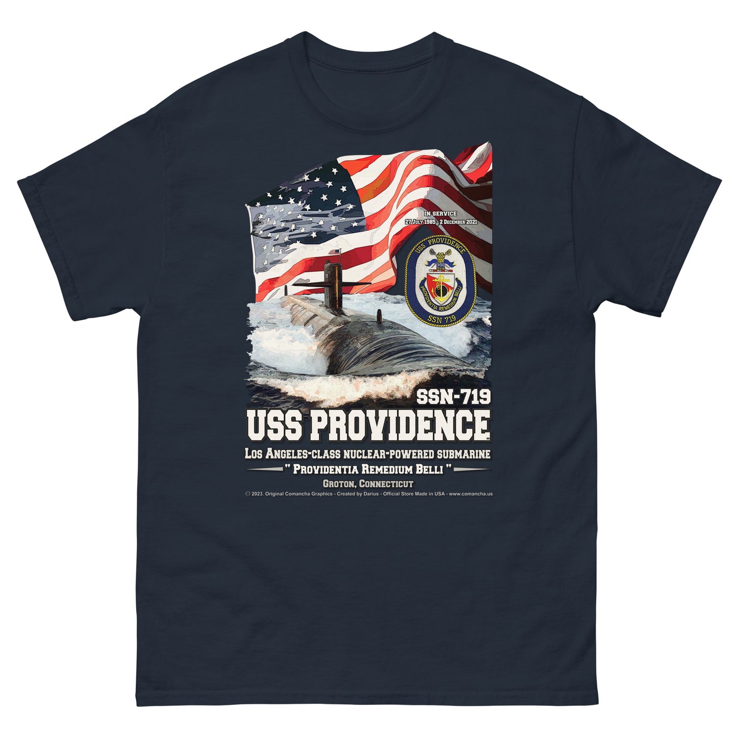 USS PROVIDENCE SSN-719 Submarine T-Shirt