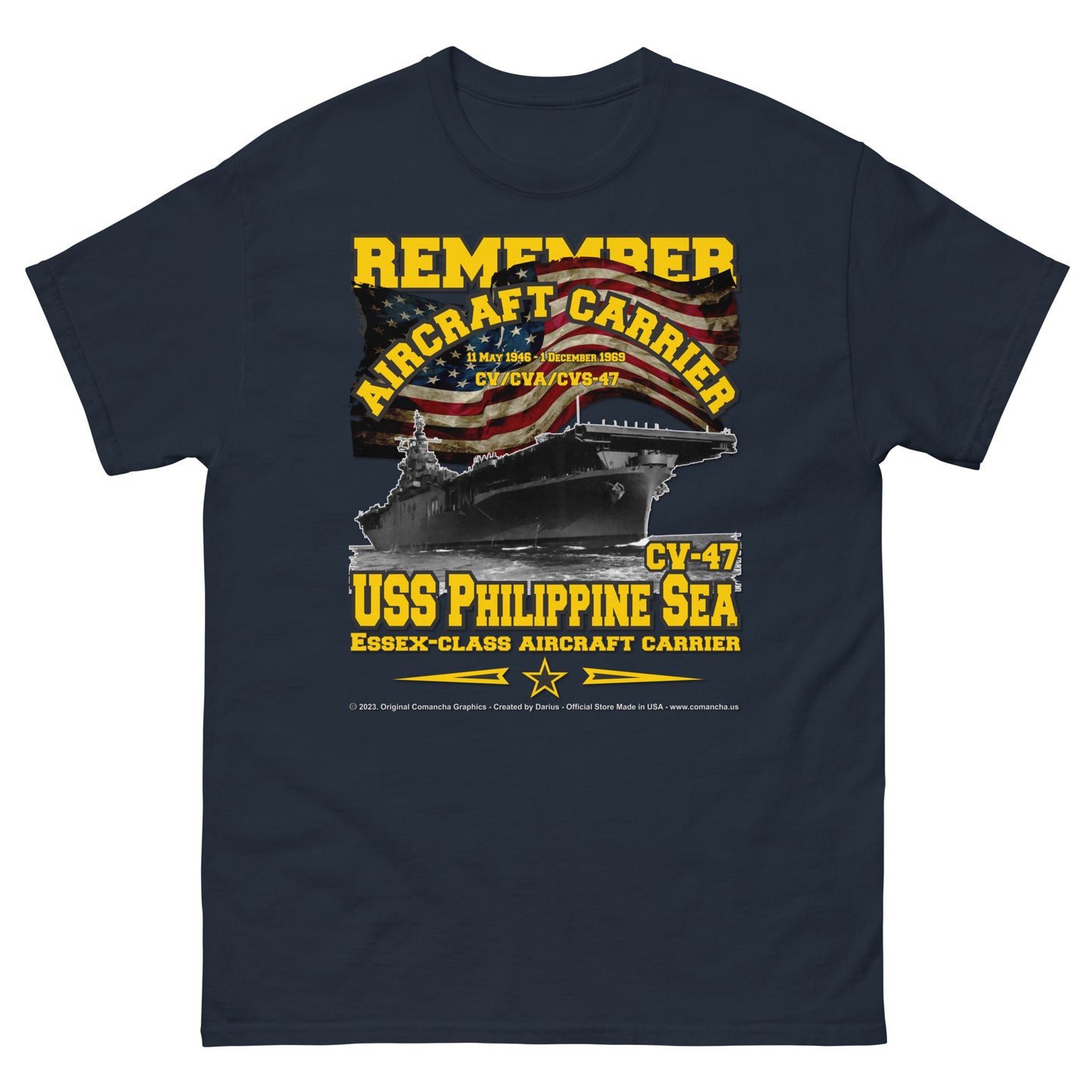 USS PHILIPPINE SEA CV-47 Aircraft Veterans Veterans Classic T-Shirt,