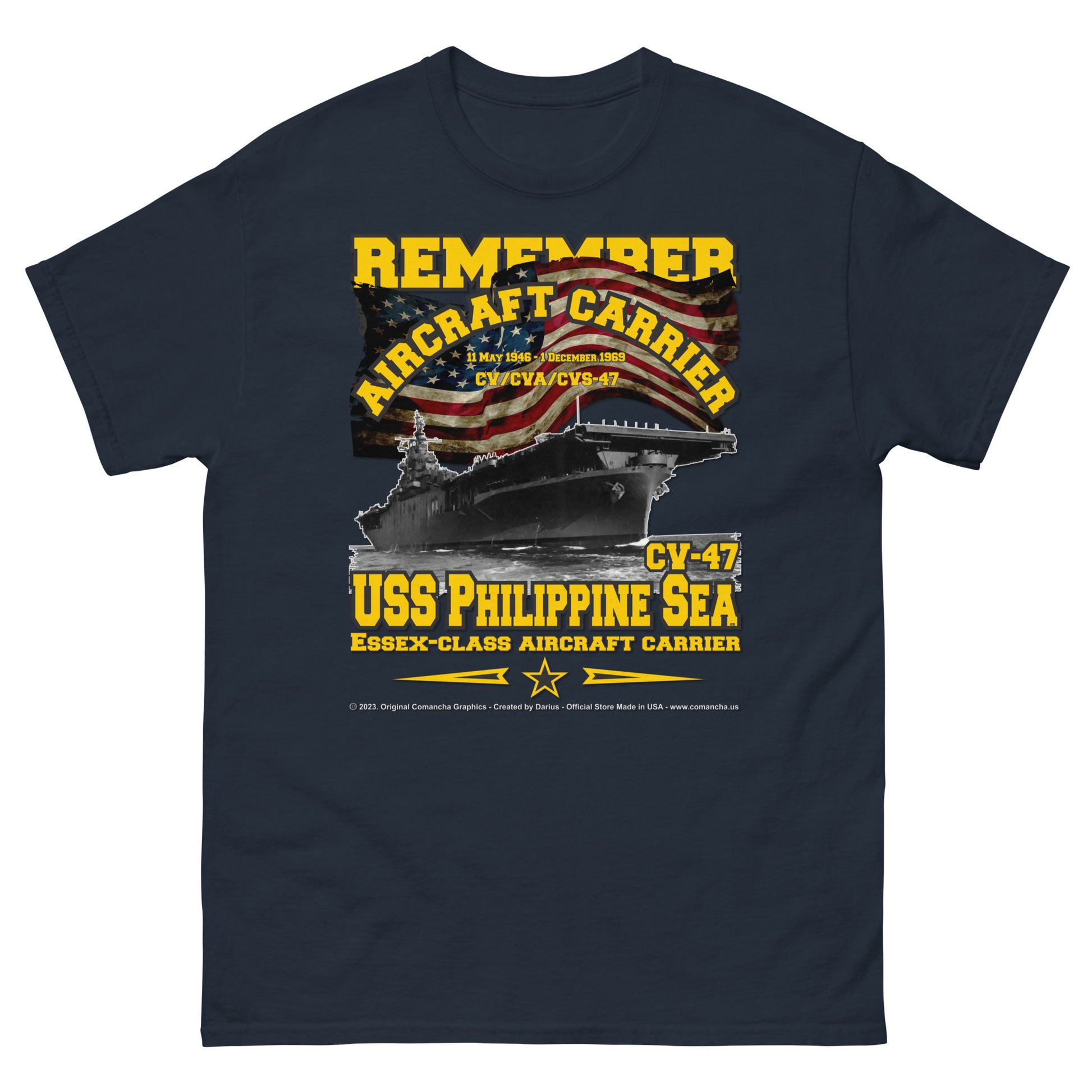 USS PHILIPPINE SEA CV-47 Aircraft Veterans Veterans Classic T-Shirt,