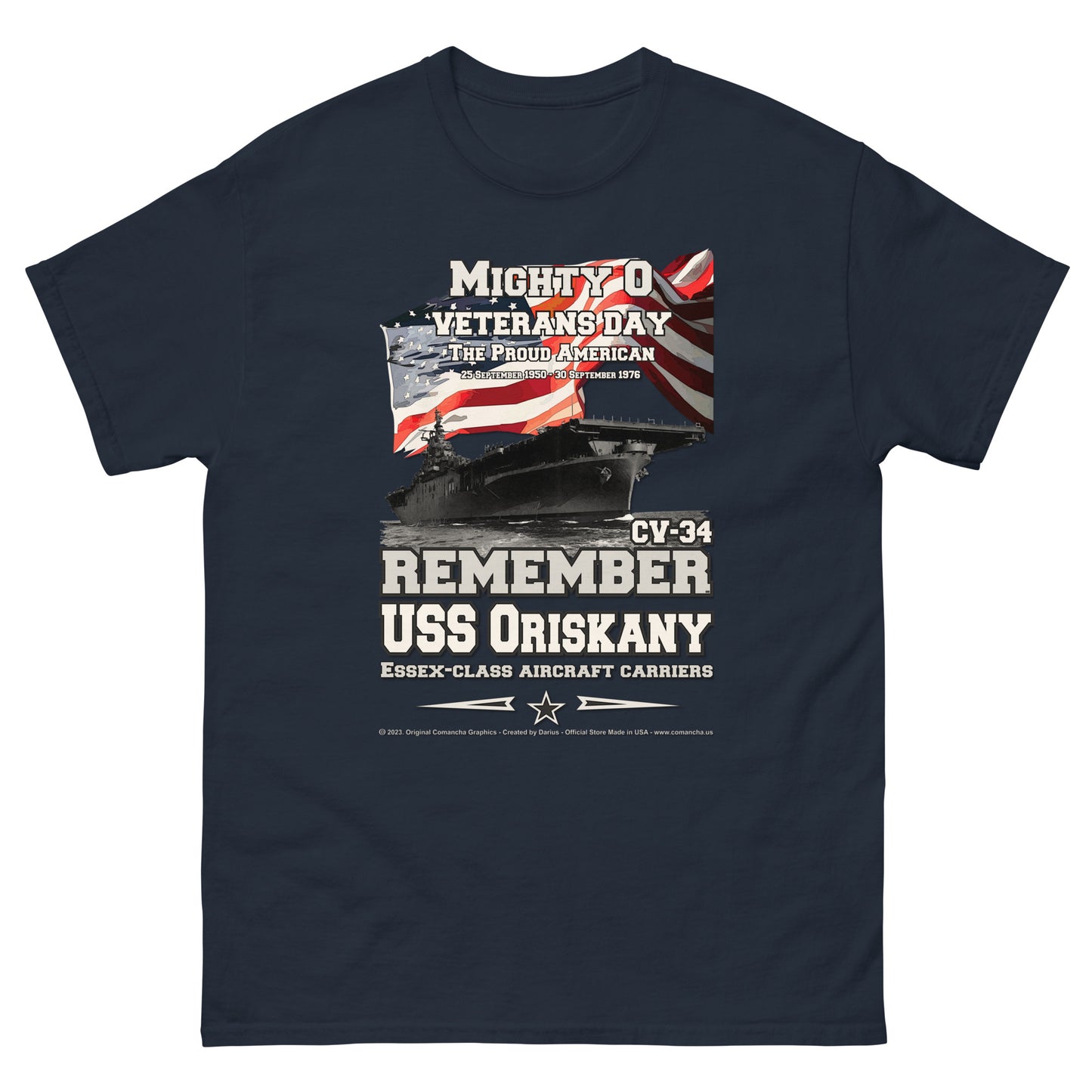USS ORISKANY CV-34 Aircraft Carrier Veterans Classic T-Shirt,