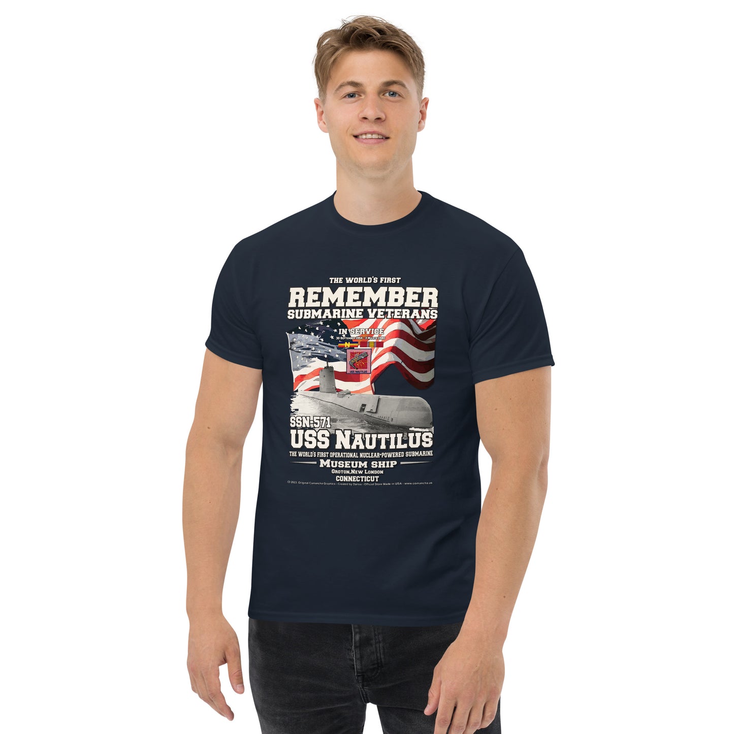 USS NAUTILUS SSN-571 Submarine t-shirt