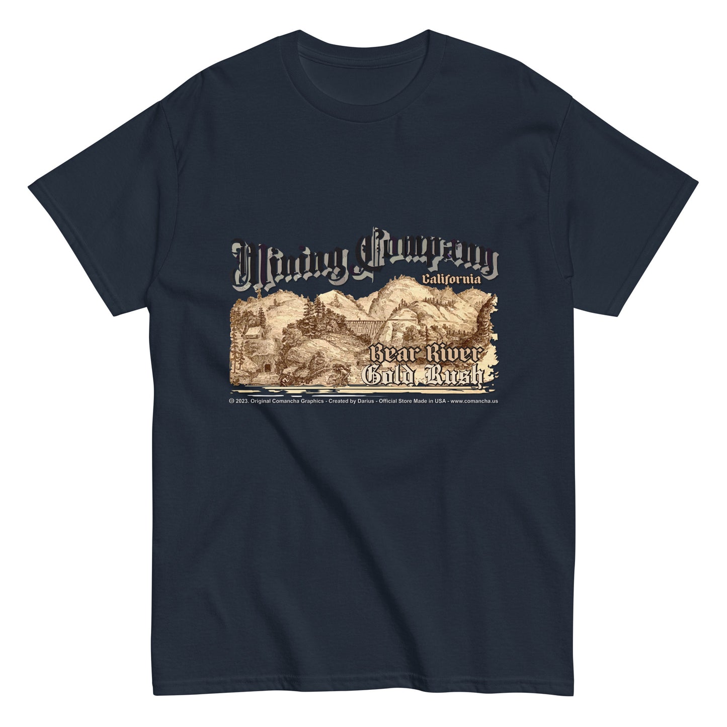 BEAR RIVER,BEAR RIVER Gold Rush, Mining Company T-Shirt, Comancha T-shirts Store,