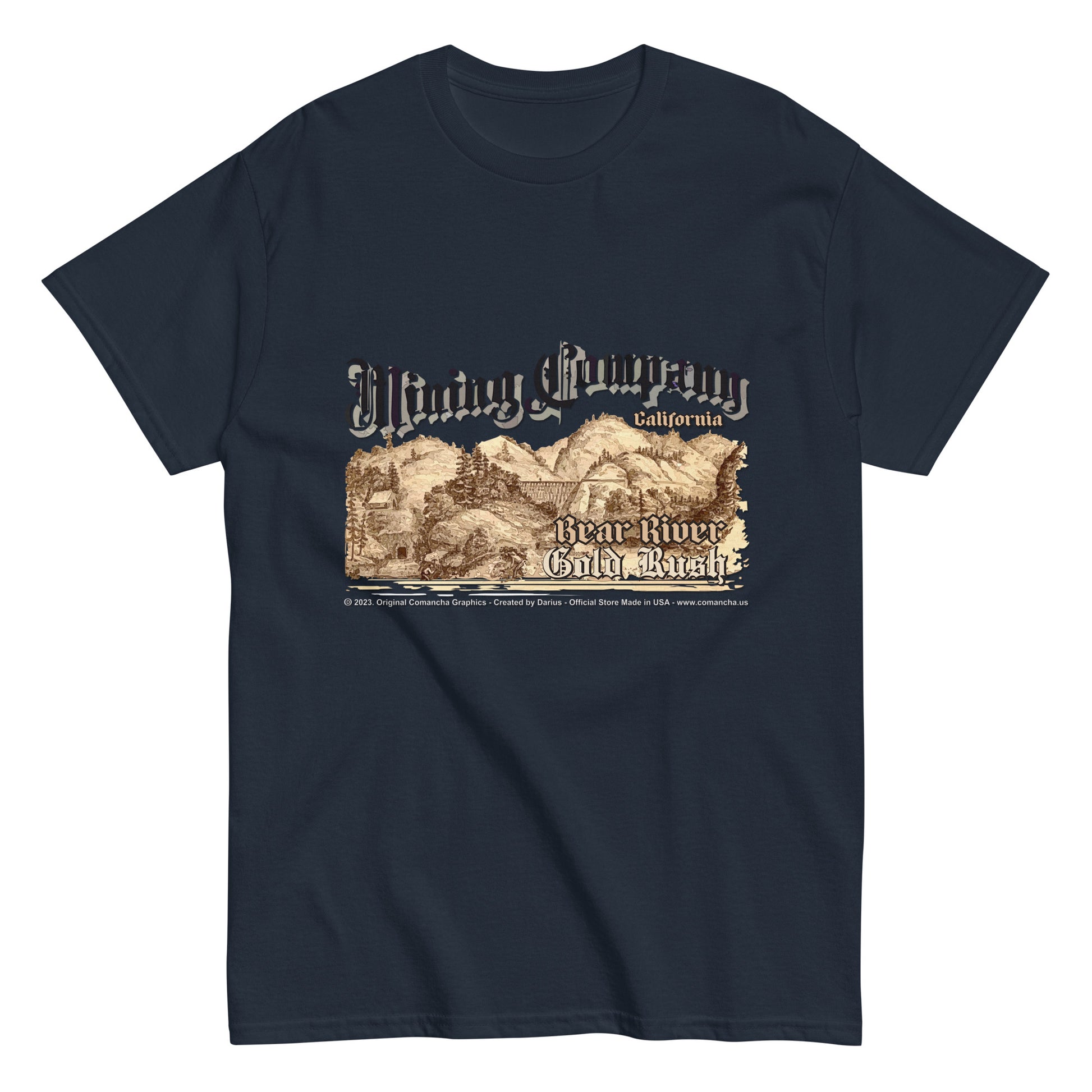 BEAR RIVER,BEAR RIVER Gold Rush, Mining Company T-Shirt, Comancha T-shirts Store,
