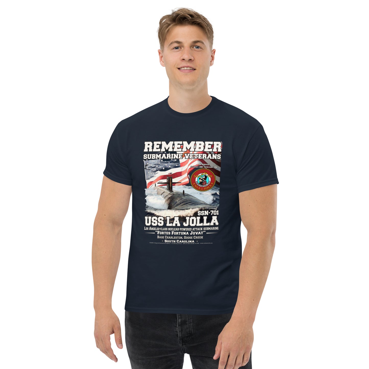 USS LA JOLLA SSN-701 Submarine T-Shirt