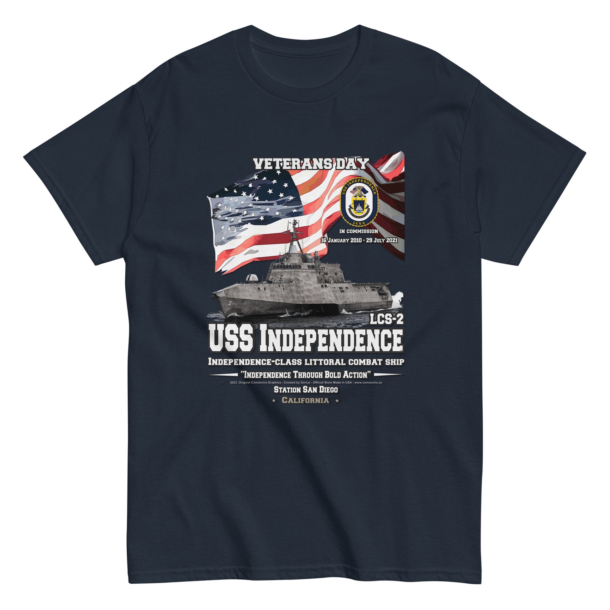USS INDEPENDENCE LCS-17 T-shirt, US NAvy Ships Tees, US Navy Veterans Tees,USS INDEPENDENCE LCS-17 Littoral Combat Ship Veterans Classic T-shirt, Comancha T-shirts,T-shirts for US Navy fans, T-shirts with American ships, US Navy veterans t-shirt, US NAVY Ships t-shirt, Veterans, Comancha Store,