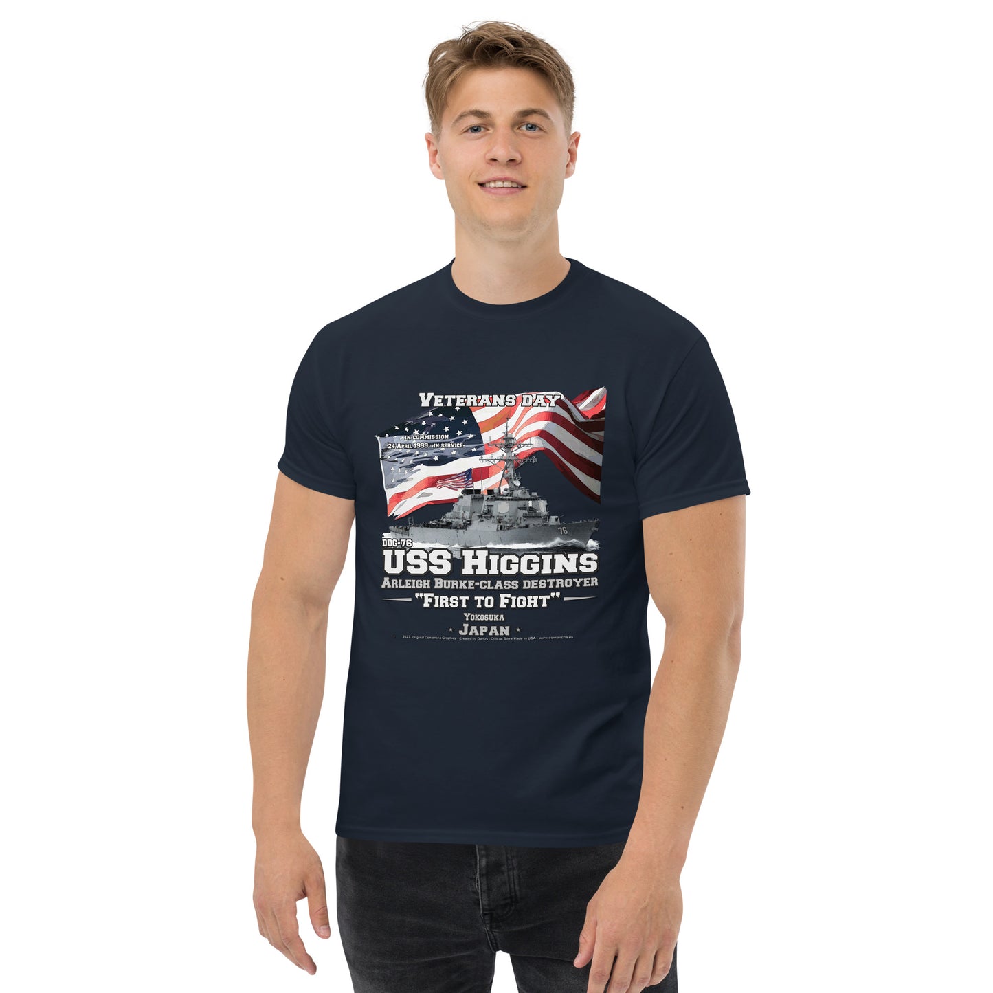 USS HIGGINS DDG-76 Destroyer T-Shirt