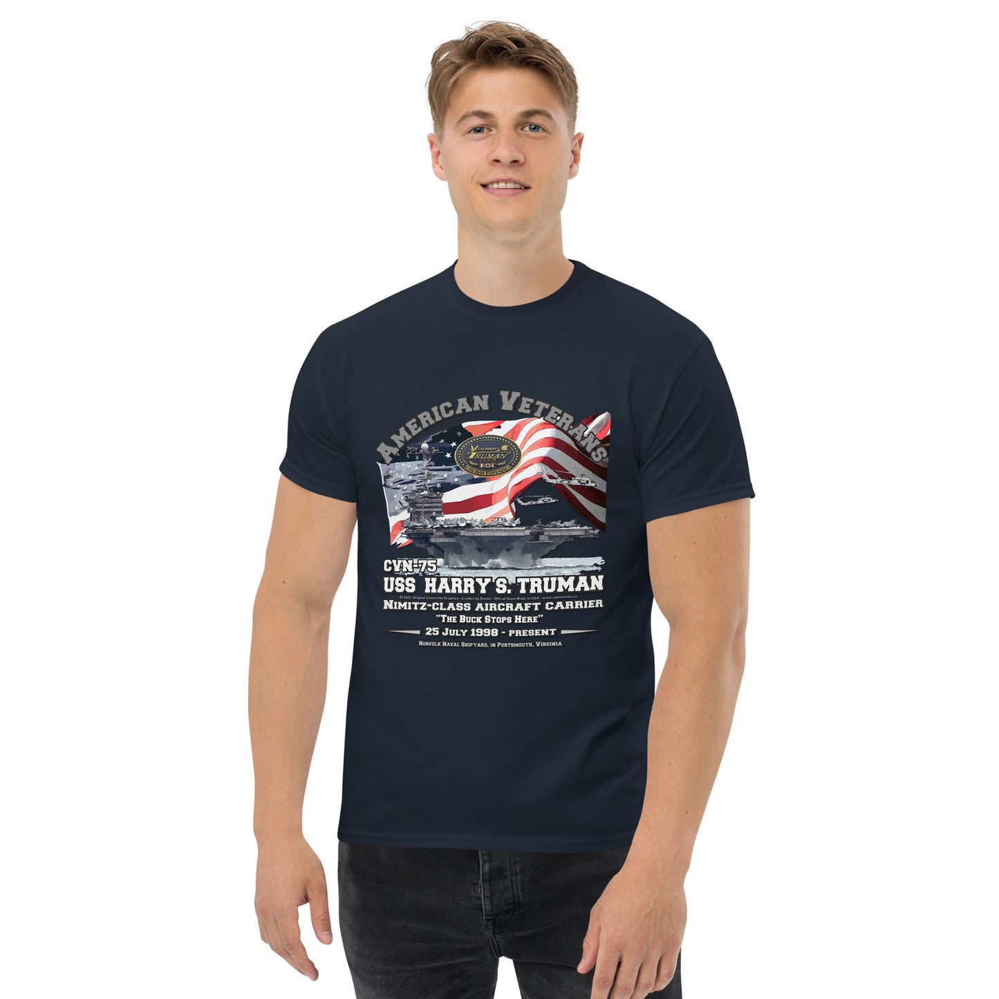 USS HARRY TRUMAN CVN-75 Aircraft Carrier T-shirt
