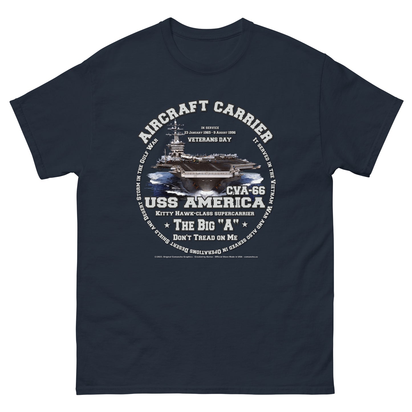USS AMERICA veterans t-shirt,USS AMERICA CV-66 t-shirt, Aircraft Carrier Veterans T-shirt, Comancha Navy Ship T-shirts, US Navy t-shirt, Navy Veterans T-shirt,