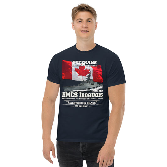 HMCS IROQUIS tee, HMCS IROQUIS DDG-280 tee, Canadian Destroyer Veterans T-shirt, HMCS IROQUIS DDG-280 T-shirt, comancha.us,