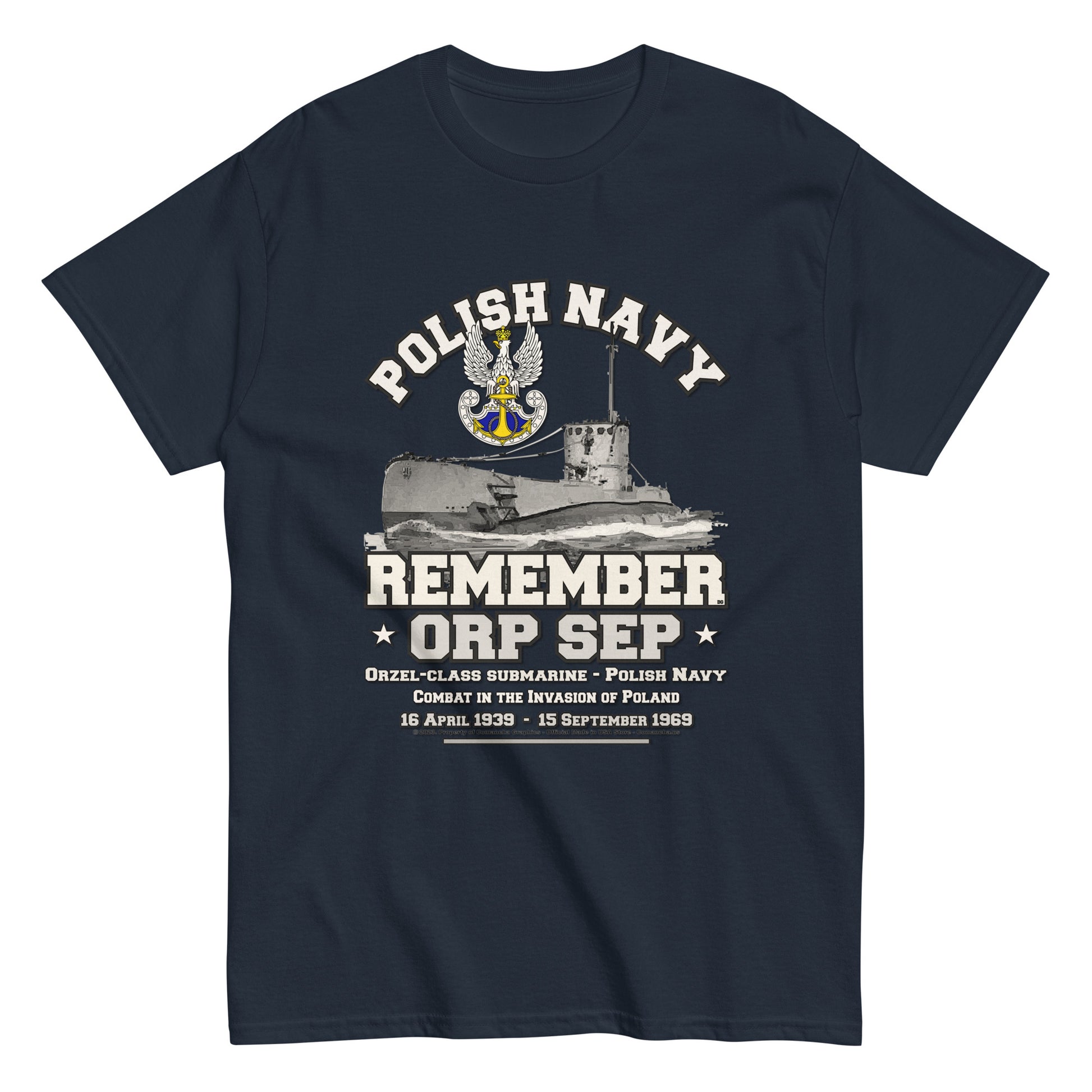ORP SEP t-shirt, Polska Marynarka Wojenna t-shirt, ORP SEP Polish navy t-shirt, comancha graphics tee,
