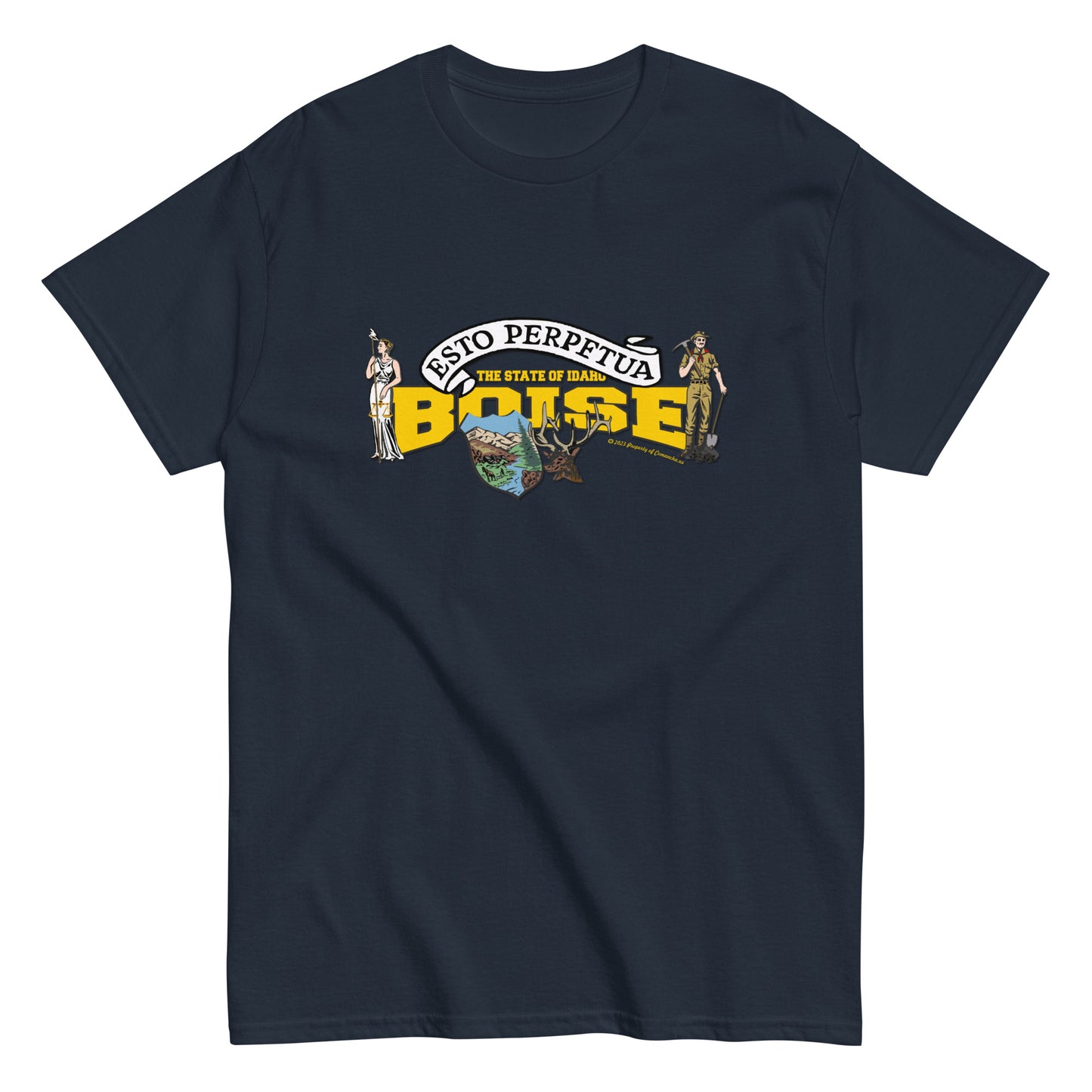 Boise t-shirt, Idaho State T-shirt, Comancha Graphics,