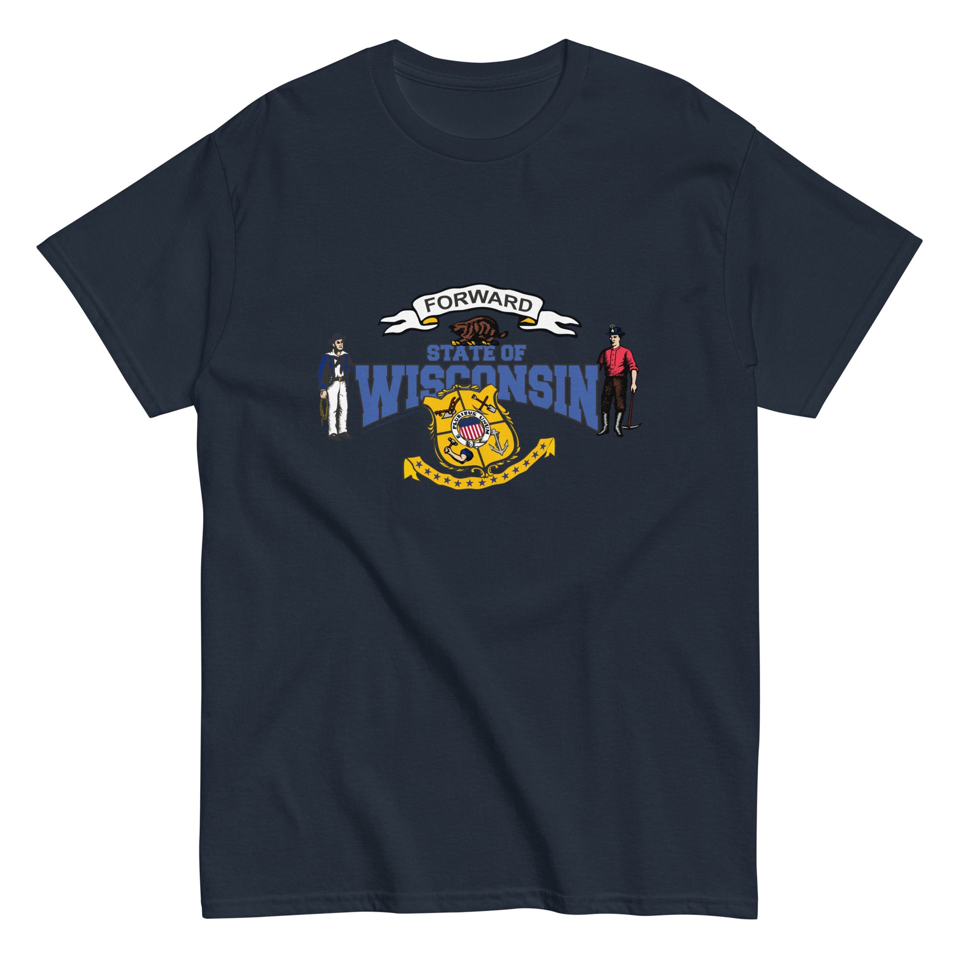 Wisconsin t-shirt,Wisconsin State T-Shirt, Comancha Graphics,