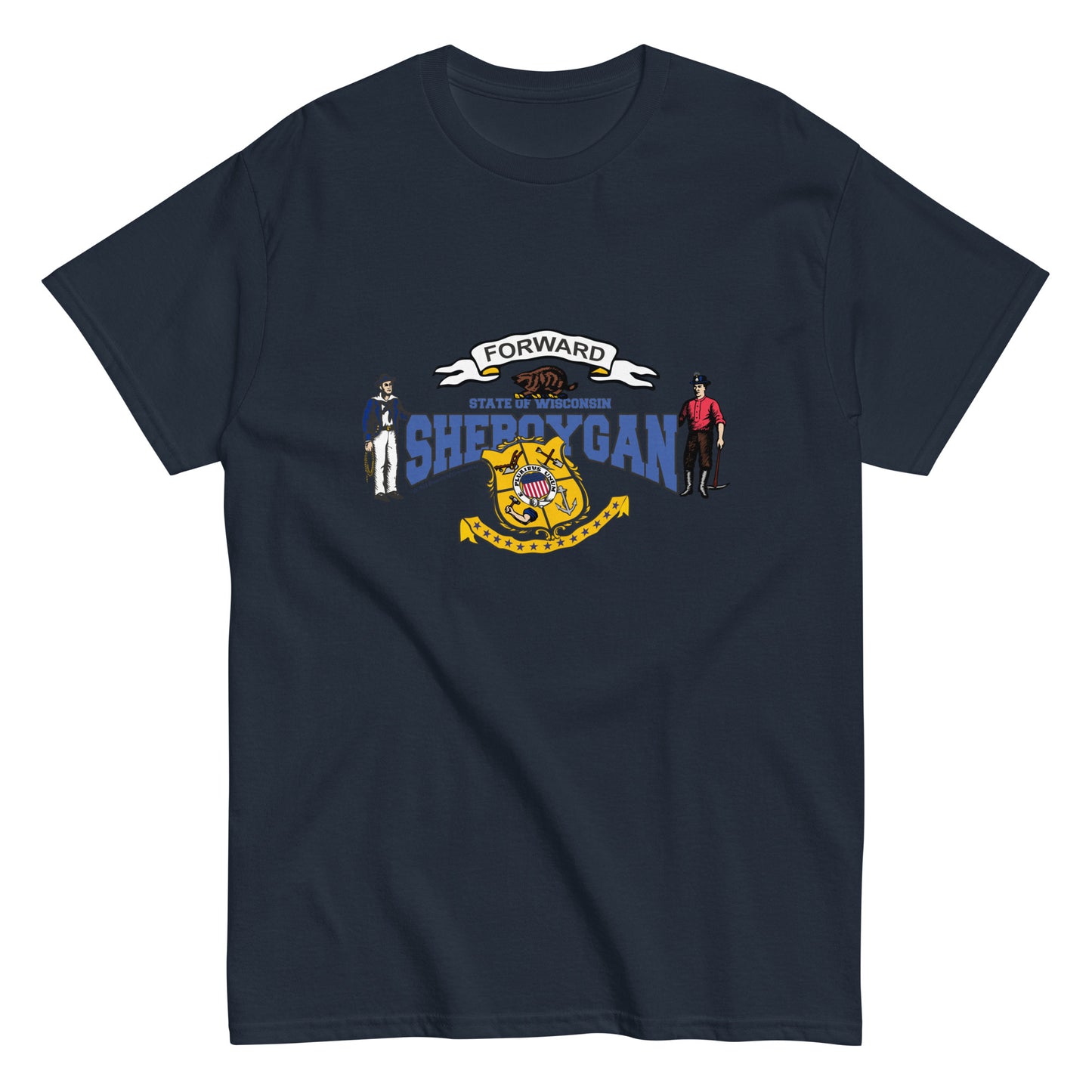Sheboygan wisconsin T-shirt,Sheboygan t-shirt, Wisconsin State T-Shirt, Comancha Graphics,